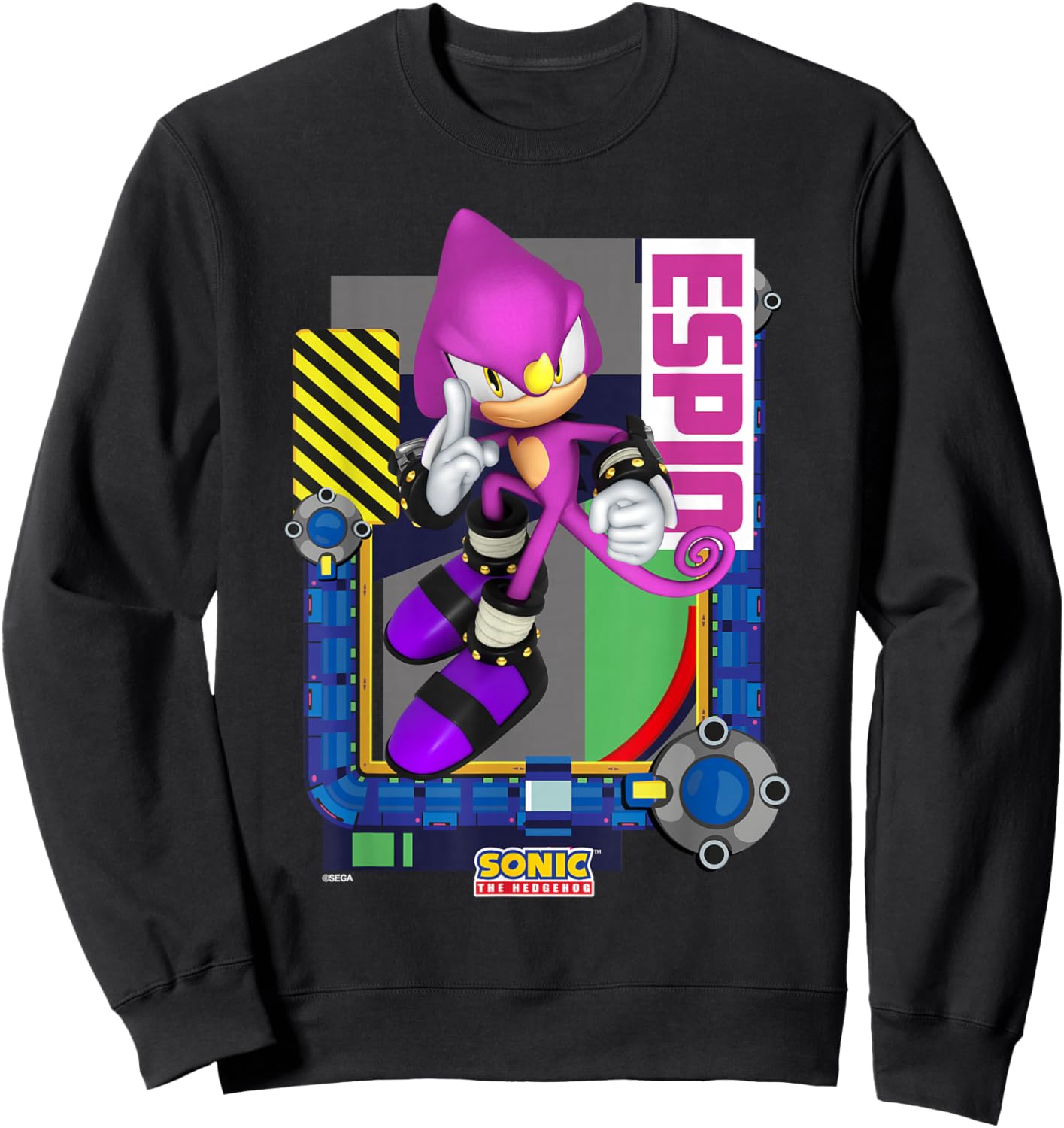 Sonic The Hedgehog - in The Zone - Espio Sweatshirt - Sweatshirt | Black