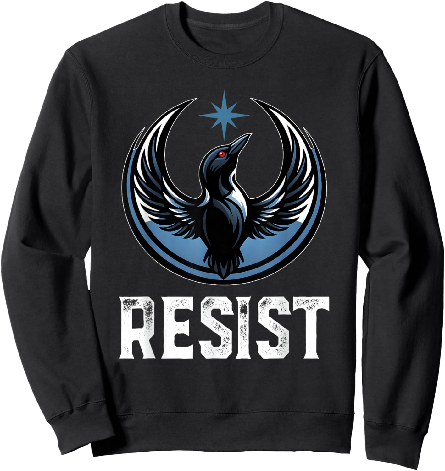 Resist Minnesota Rebel New State Flag Men Women Sweatshirt - Sweatshirt | Black