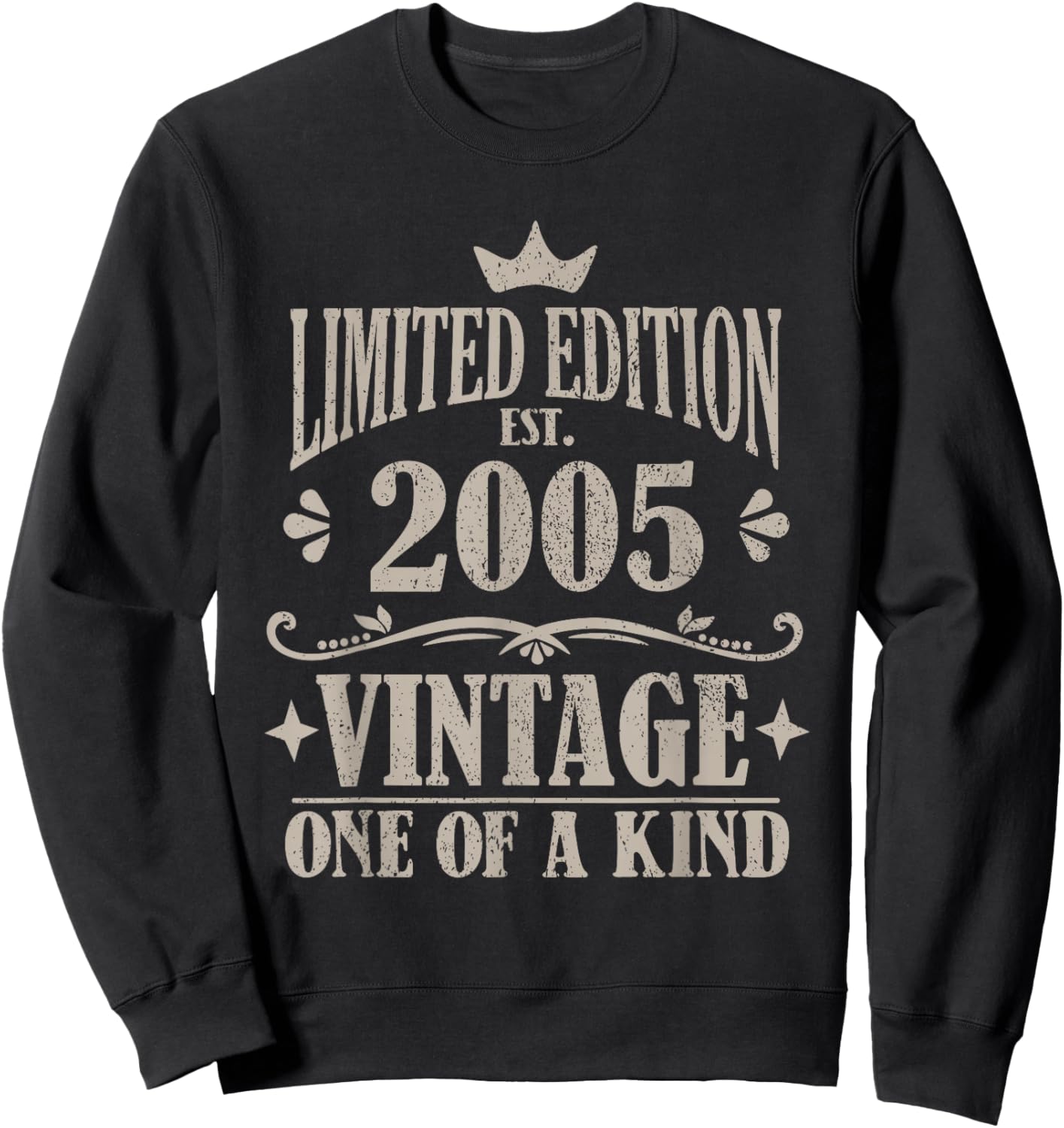 21st Birthday Vintage 2005 Limited Edition Sweatshirt - Sweatshirt | Black