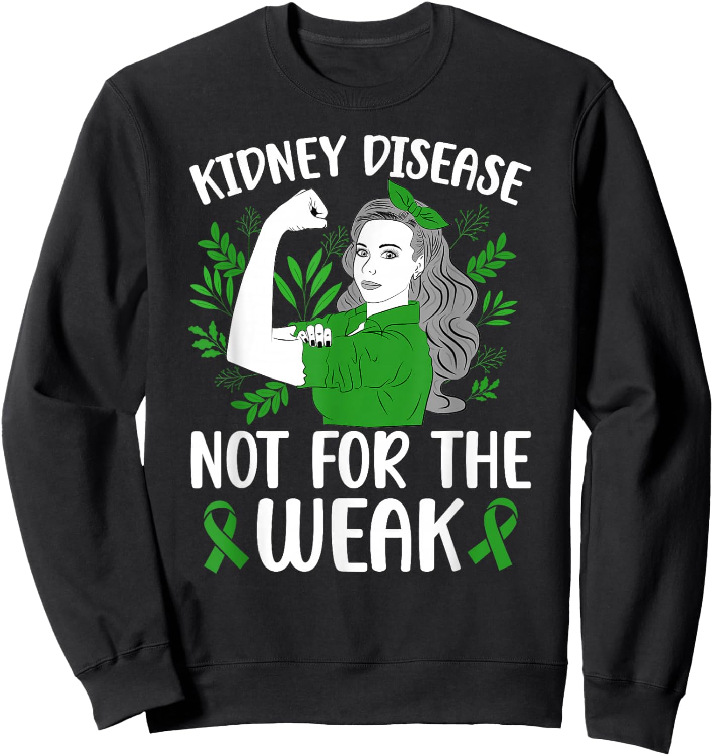 Kidney Disease Awareness Month Proud Kidney Disease Warrior Sweatshirt - Sweatshirt | Black