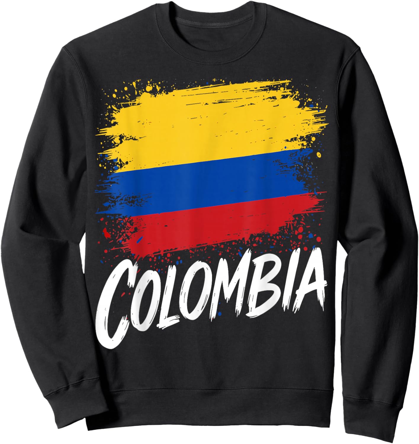 Colombia Lover Colombian Flag Sweatshirt - Sweatshirt | Black