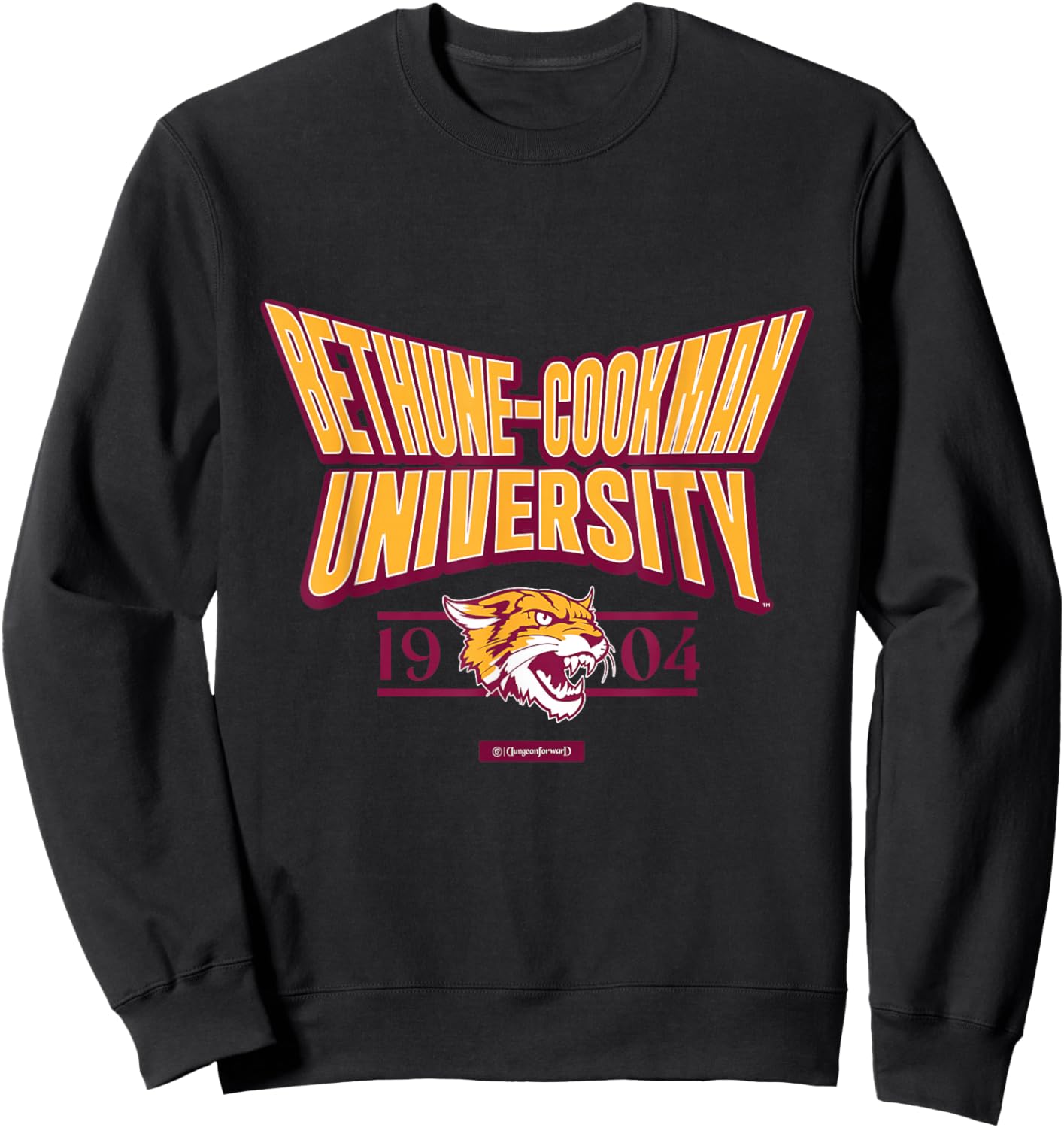 Bethune-Cookman University Stretch Emblem HBCU Sweatshirt - Sweatshirt | Black