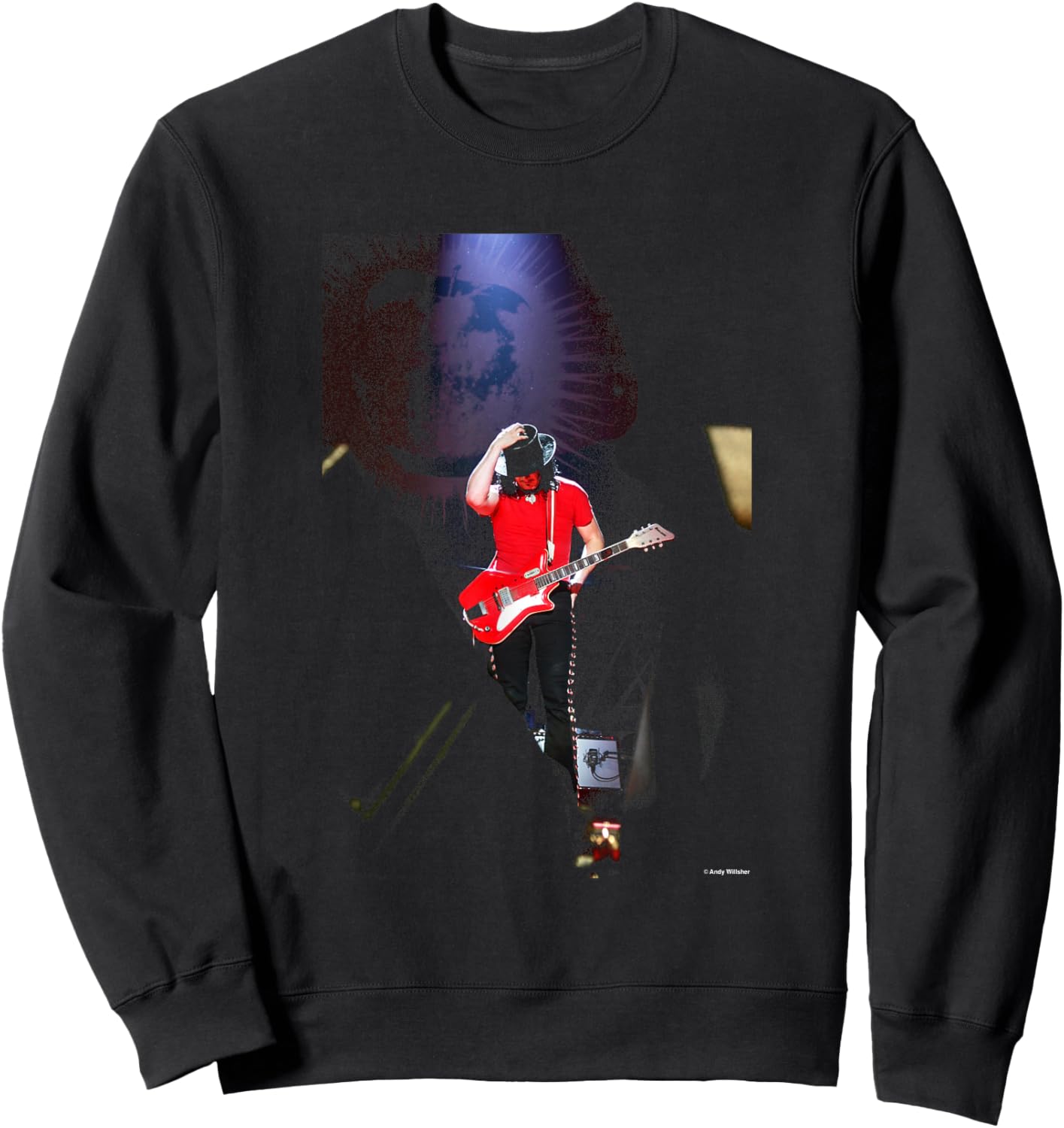 Jack White Stripes Live Seven Nation Army Andy Willsher Sweatshirt - Sweatshirt | Black