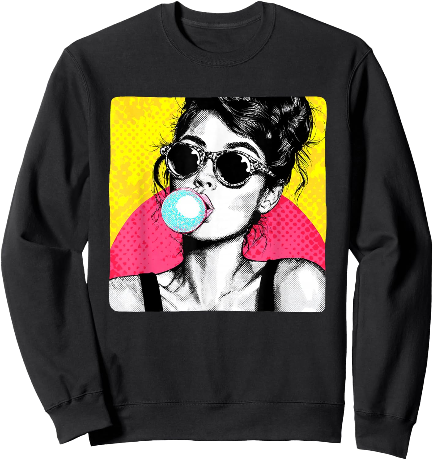 Beautiful Chewing Gum Girl Costume Sweatshirt - Sweatshirt | Black