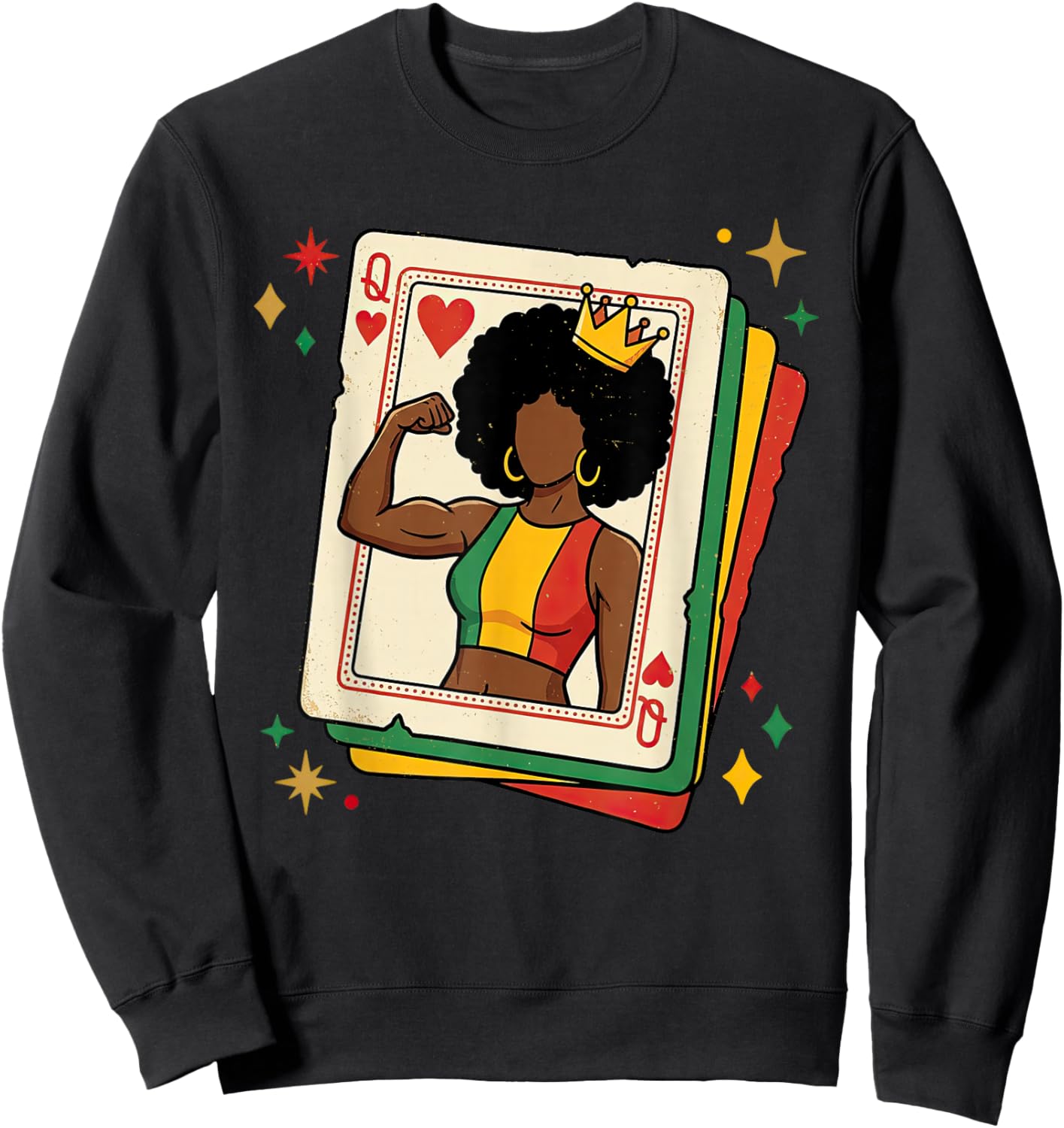 Black Queen African American Black History Month Melanin Sweatshirt - Sweatshirt | Black
