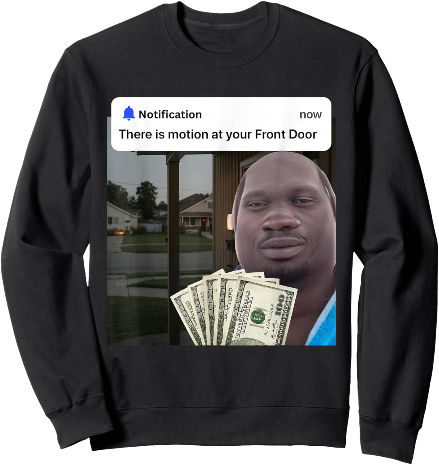 Dequavious Pork Funny Memes Internet Memes Brainrot Memes Sweatshirt - Sweatshirt | Black
