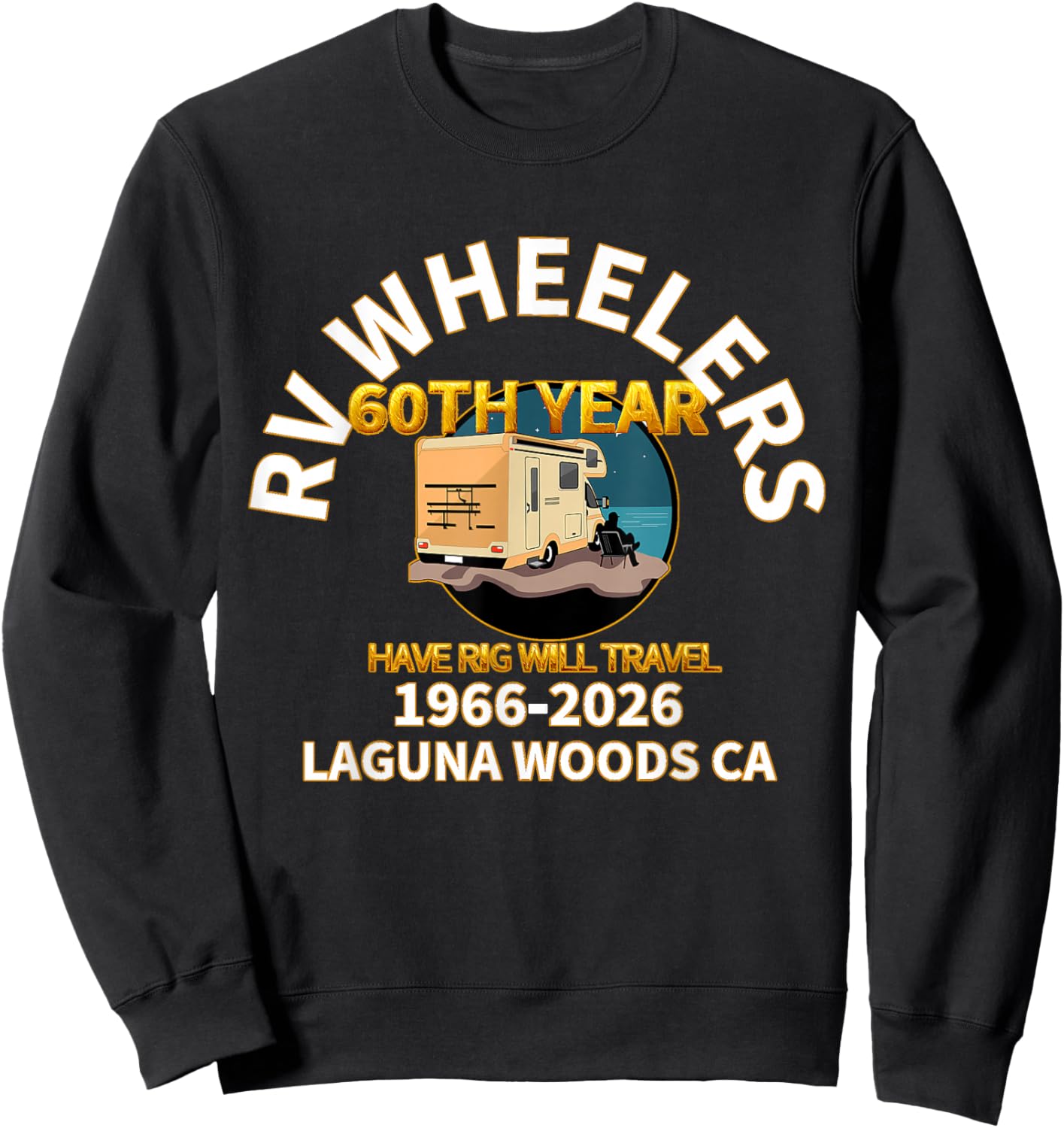 RV Wheelers Club of Laguna Woods Sweatshirt - Sweatshirt | Black