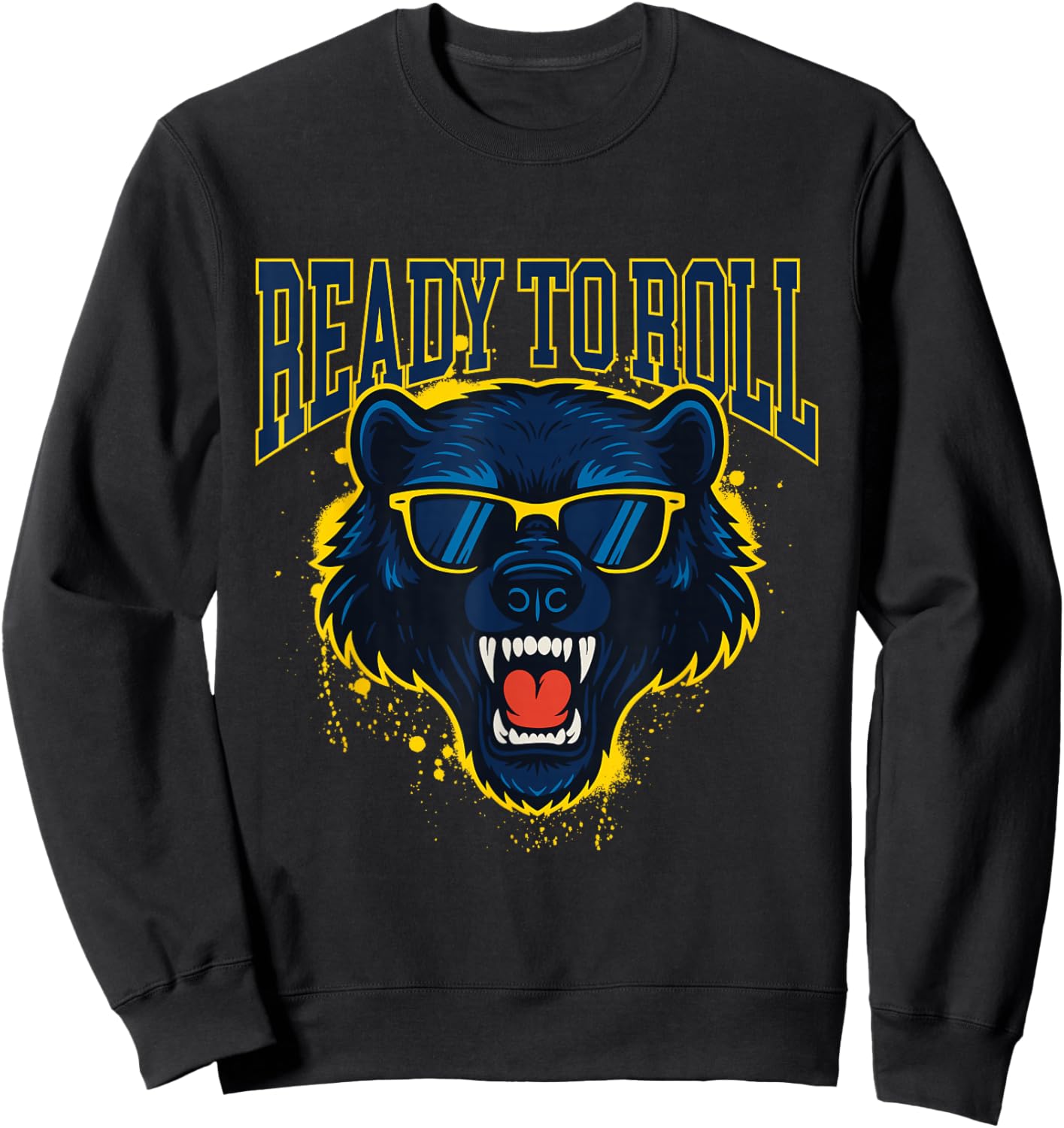 Ready to Roll - Michigan Football Lover Game Day Sweatshirt - Sweatshirt | Black