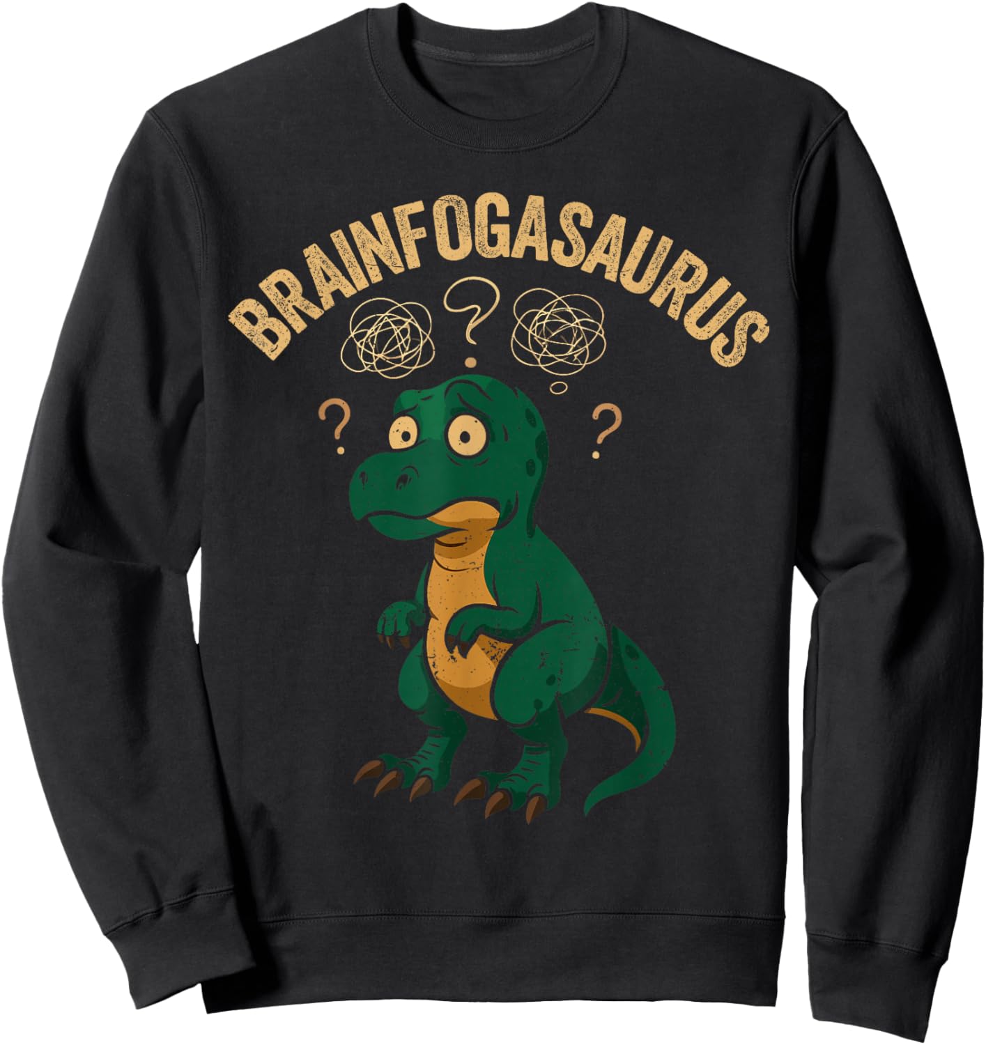 Funny Chronic Illness Warrior Brain Fog Spoonie Sweatshirt - Sweatshirt | Black