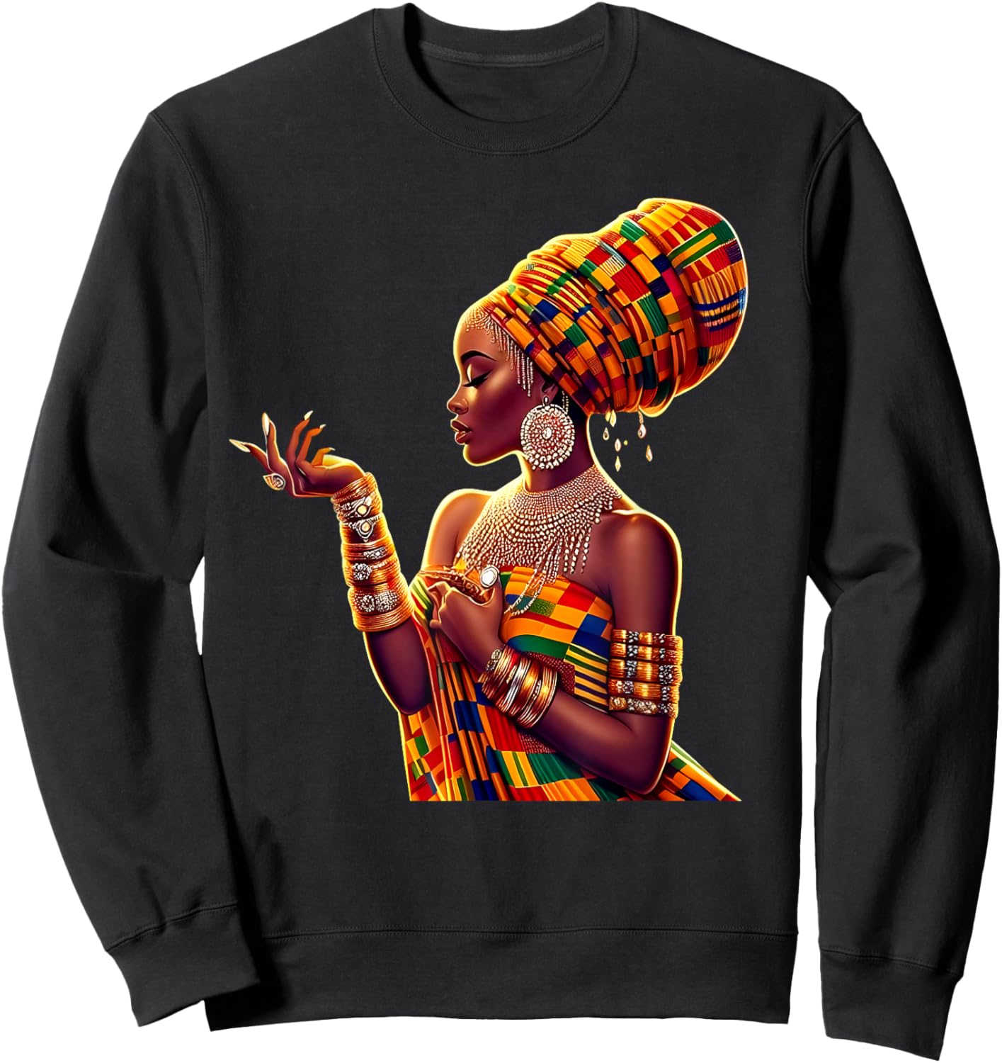 I Am Black History Black Woman African Roots Melanin Queen Sweatshirt - Sweatshirt | Black