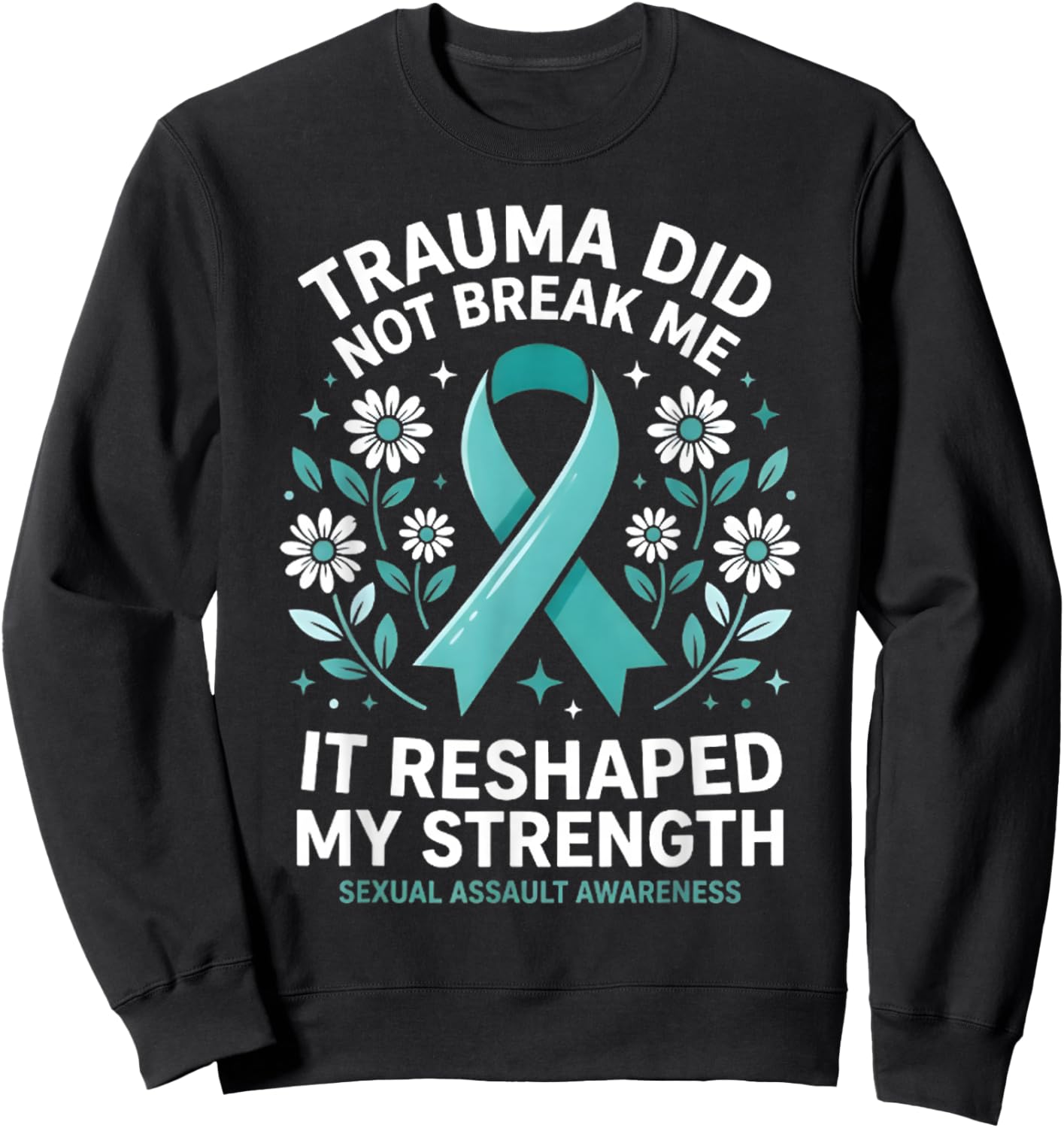 Teal Ribbon Sweatshirt - Sweatshirt | Black