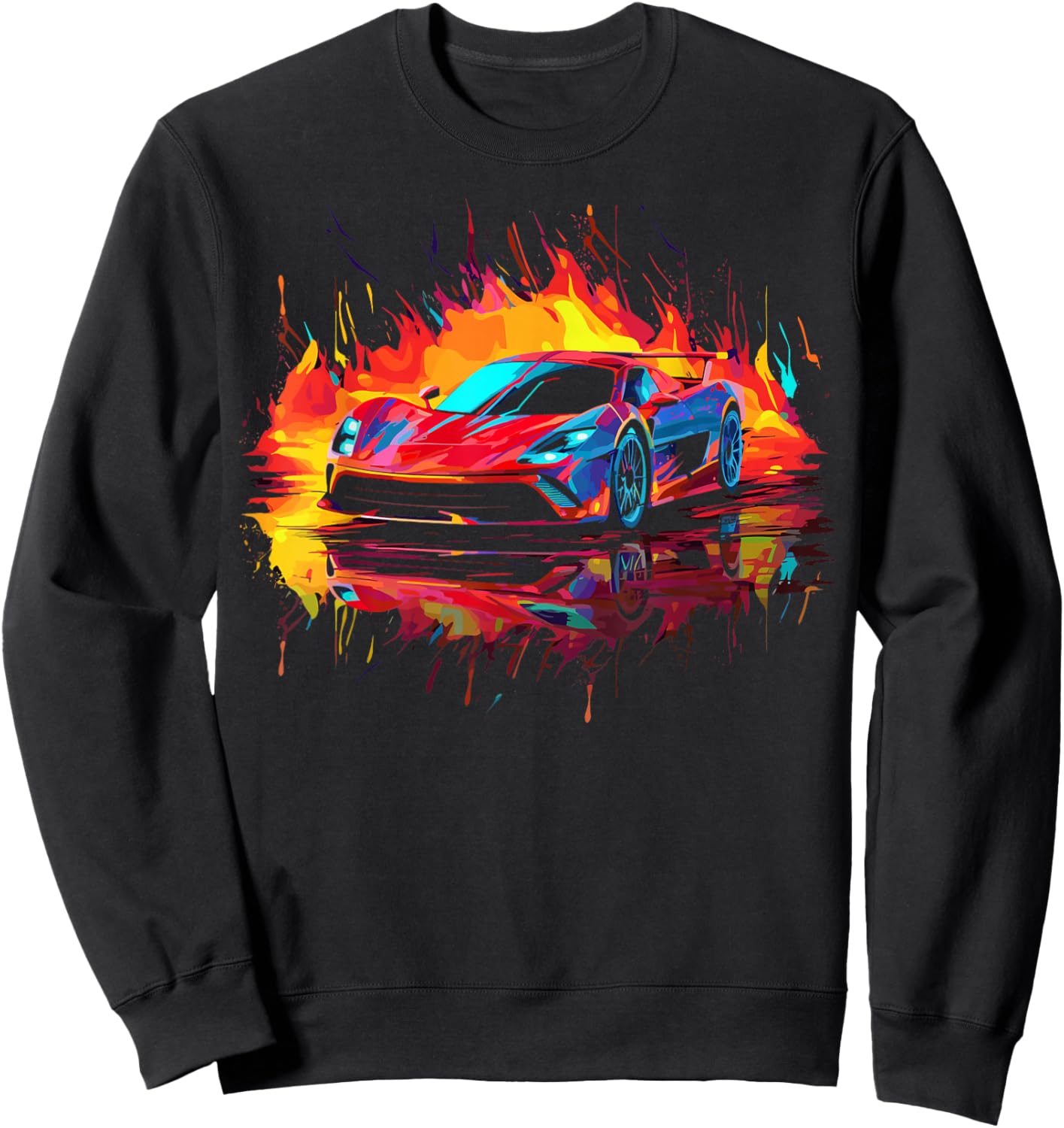 Sports Car Supercar Sweatshirt - Sweatshirt | Black