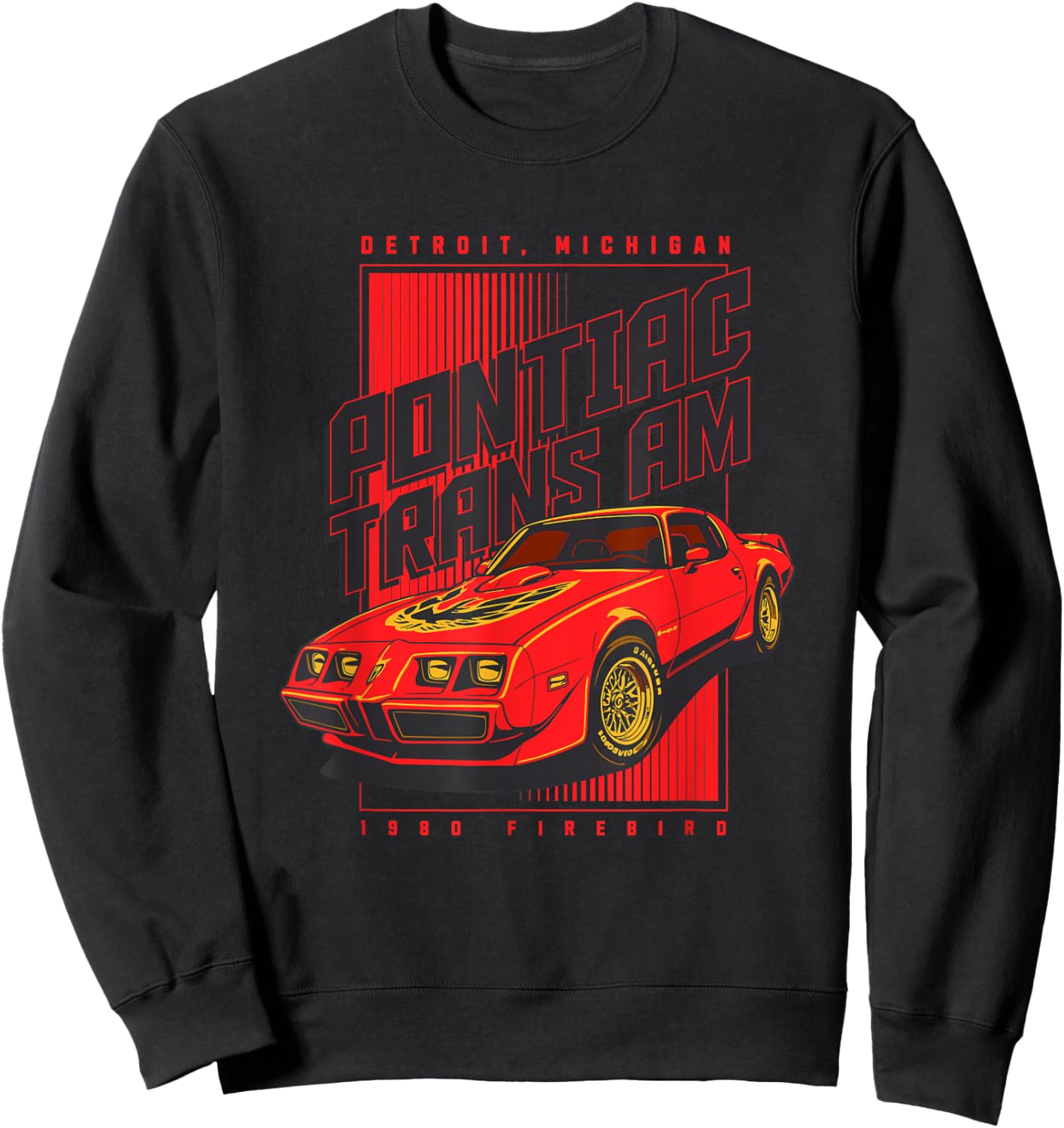 Trans Am Pontiac Firebird 1980 Detroit Classic Muscle Sweatshirt - Sweatshirt | Black
