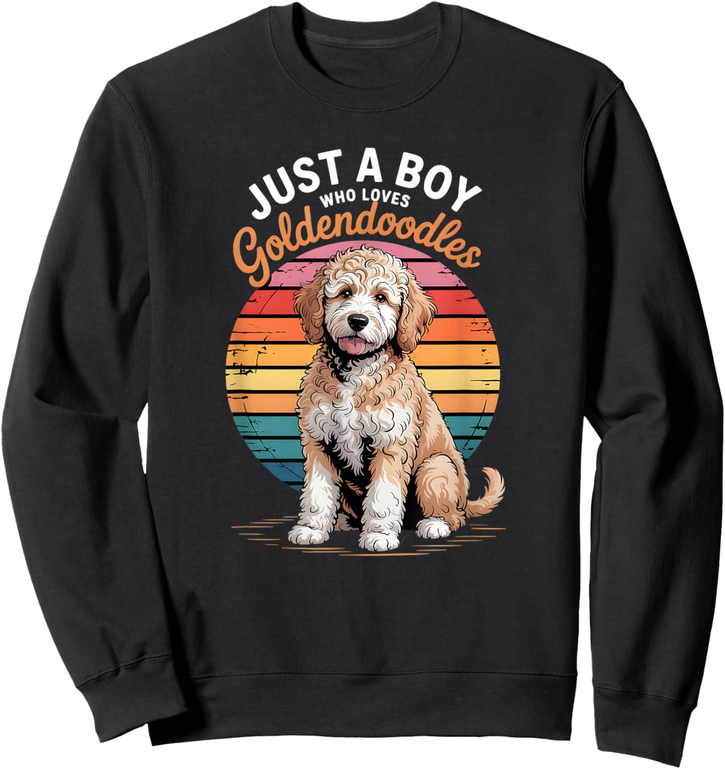 Boys Goldendoodle Sweatshirt - Sweatshirt | Black