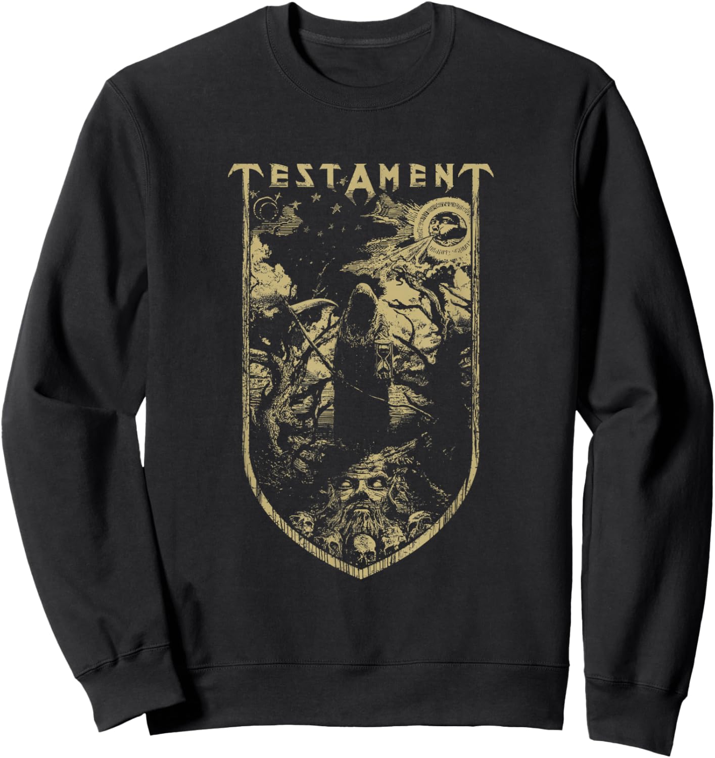 Testament - Official Merchandise - Old World Shield Sweatshirt - Sweatshirt | Black