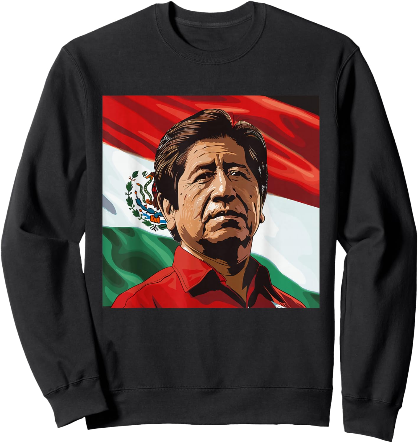 Cesar Chavez Hispanic Heritage Month Mexican Pride Latino Sweatshirt - Sweatshirt | Black