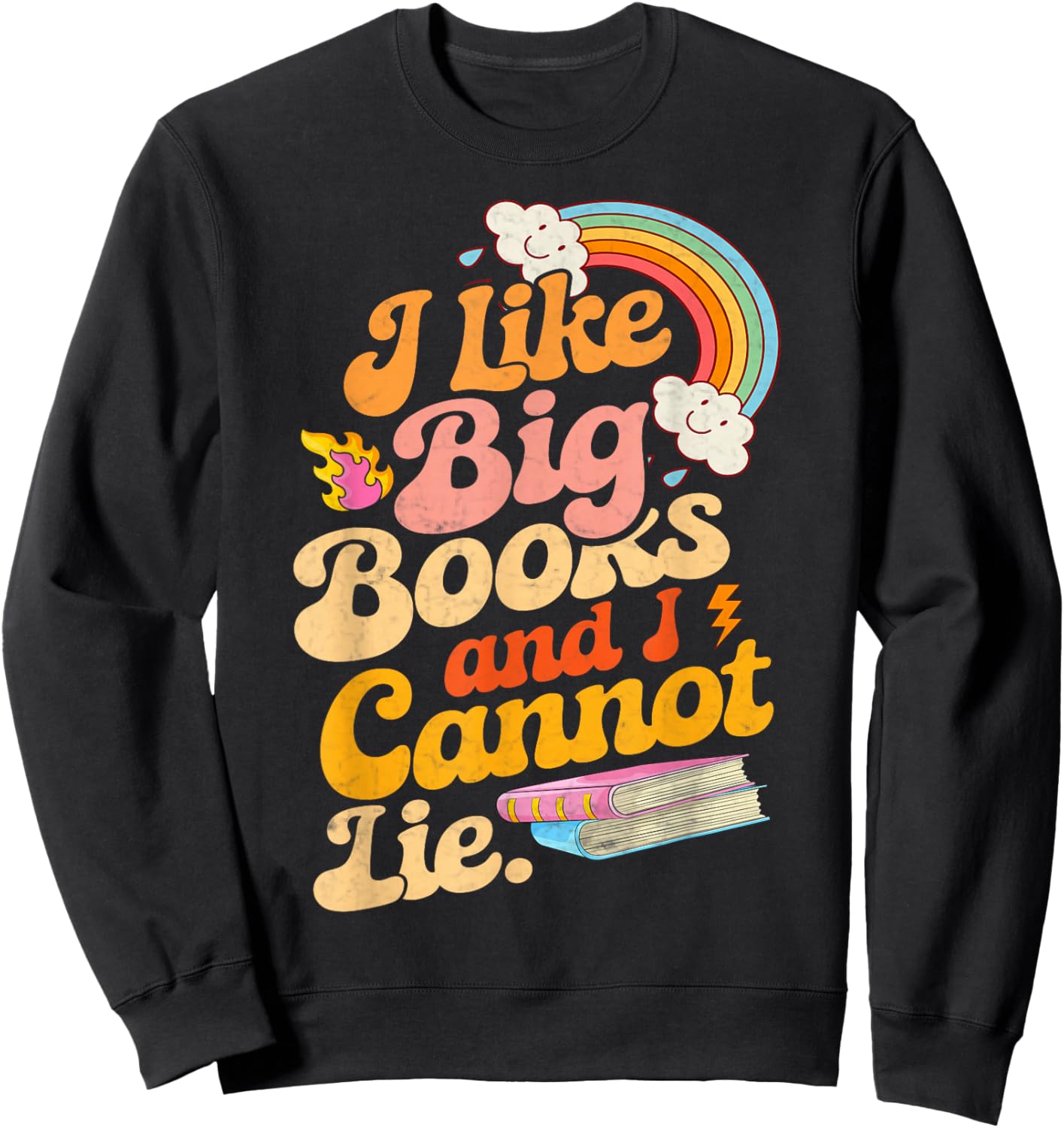 Books Reading Lover Bookworm Nerd Librarian Book Reader Sweatshirt - Sweatshirt | Black