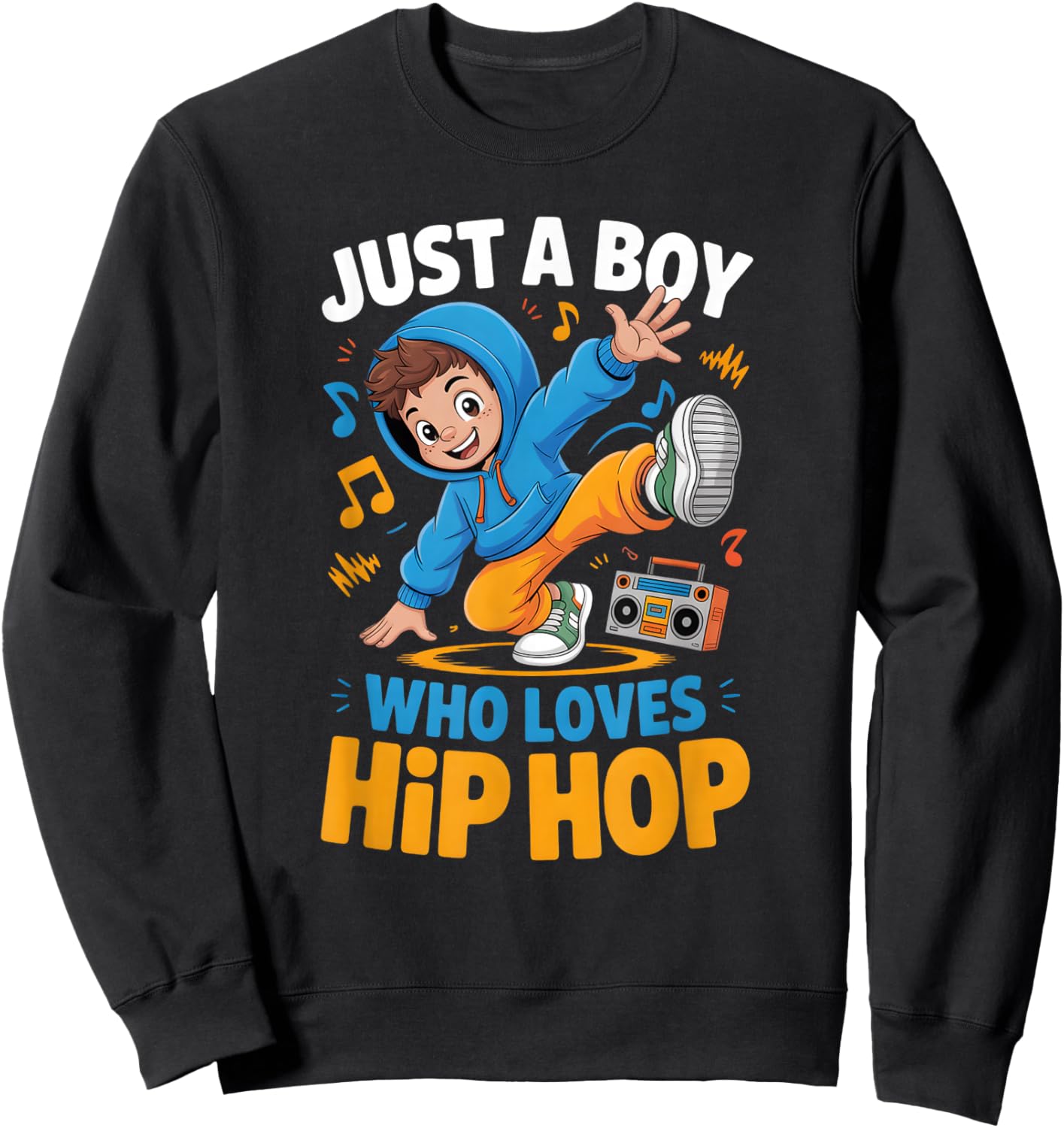 Boys Hip Hop Sweatshirt - Sweatshirt | Black