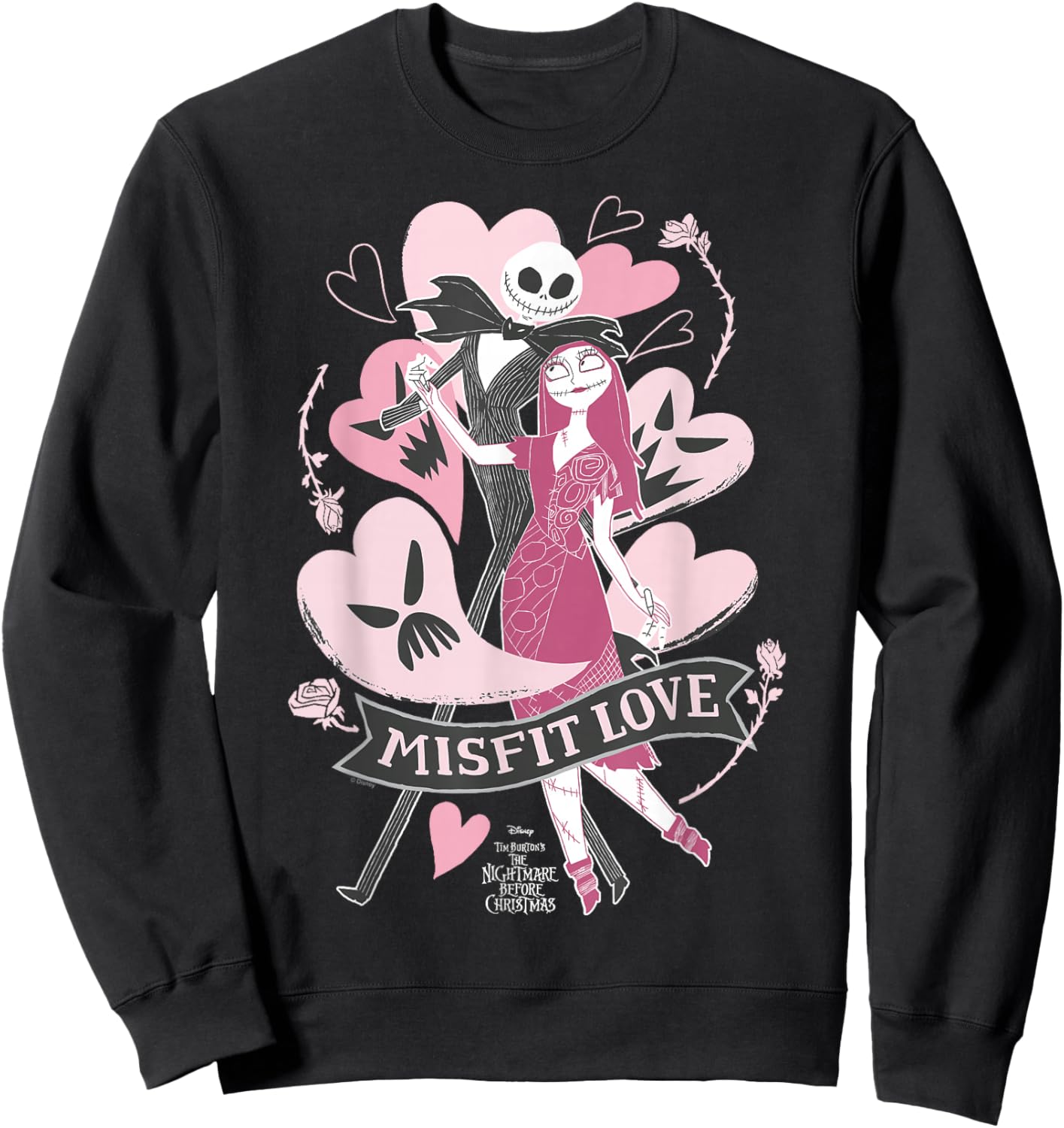 Nightmare Before Christmas - Misfit Love Sweatshirt - Sweatshirt | Black