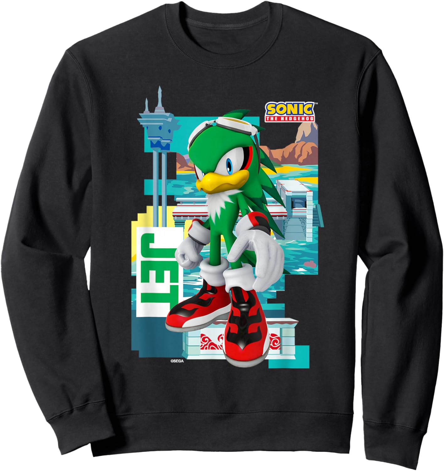 Sonic The Hedgehog - in The Zone - Jet Sweatshirt - Sweatshirt | Black