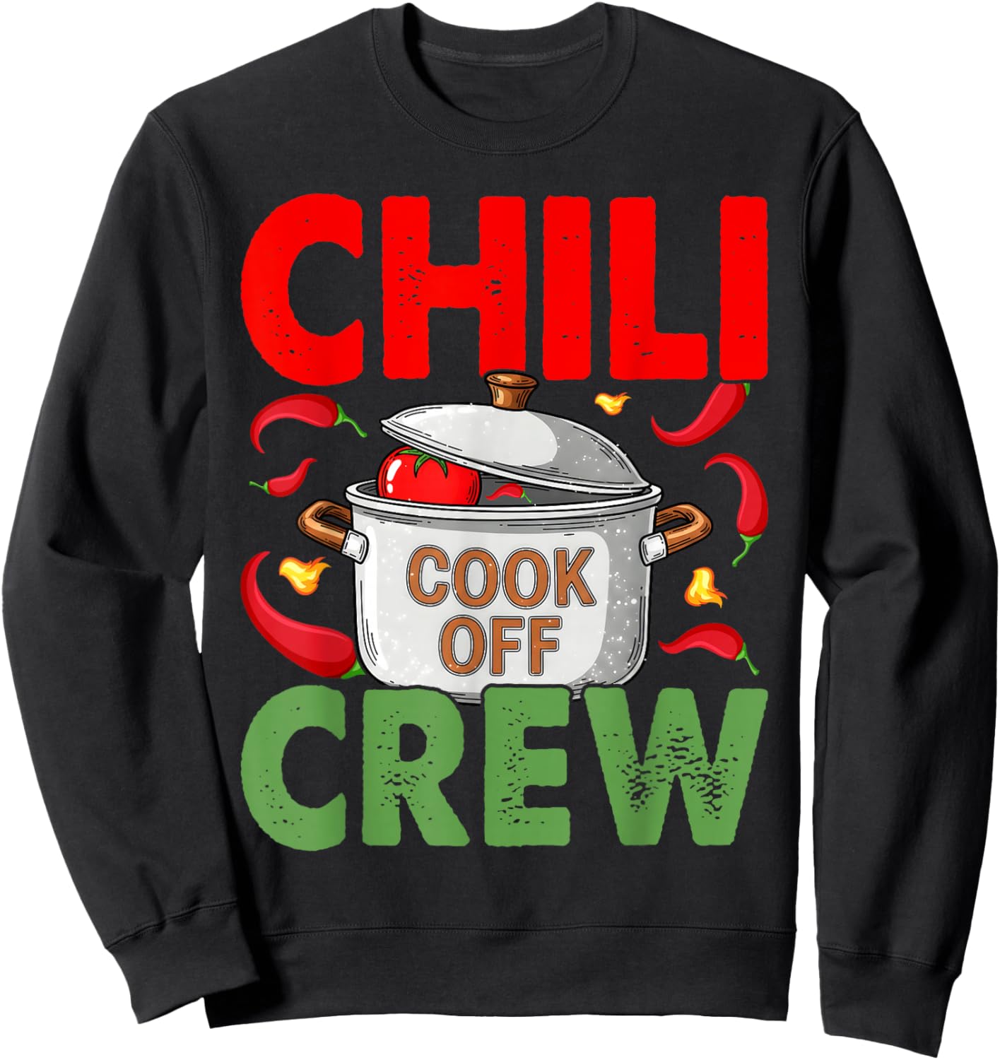 Chili Cook Off Crew Cooking Competition Winning Team Award Sweatshirt - Sweatshirt | Black