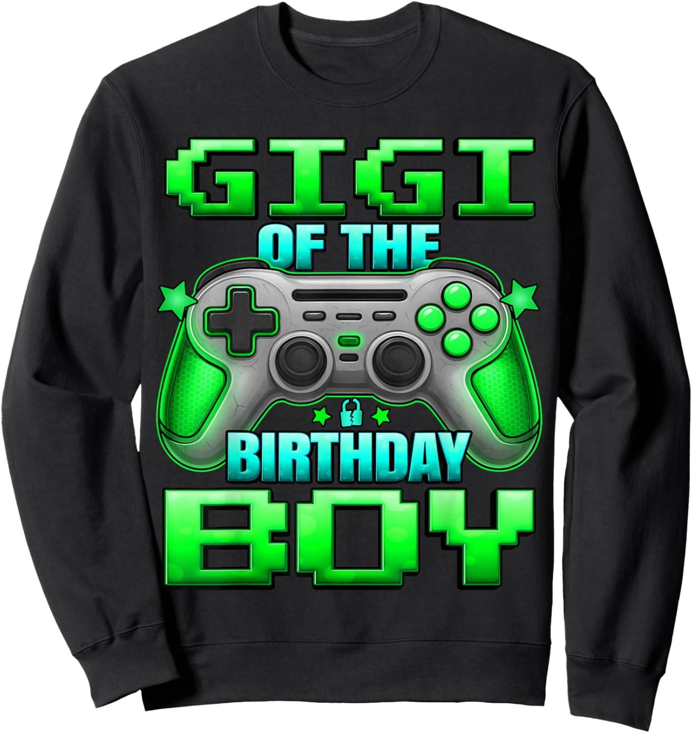 Gigi of The Birthday Boy Matching Family Grand Mother Sweatshirt - Sweatshirt | Black