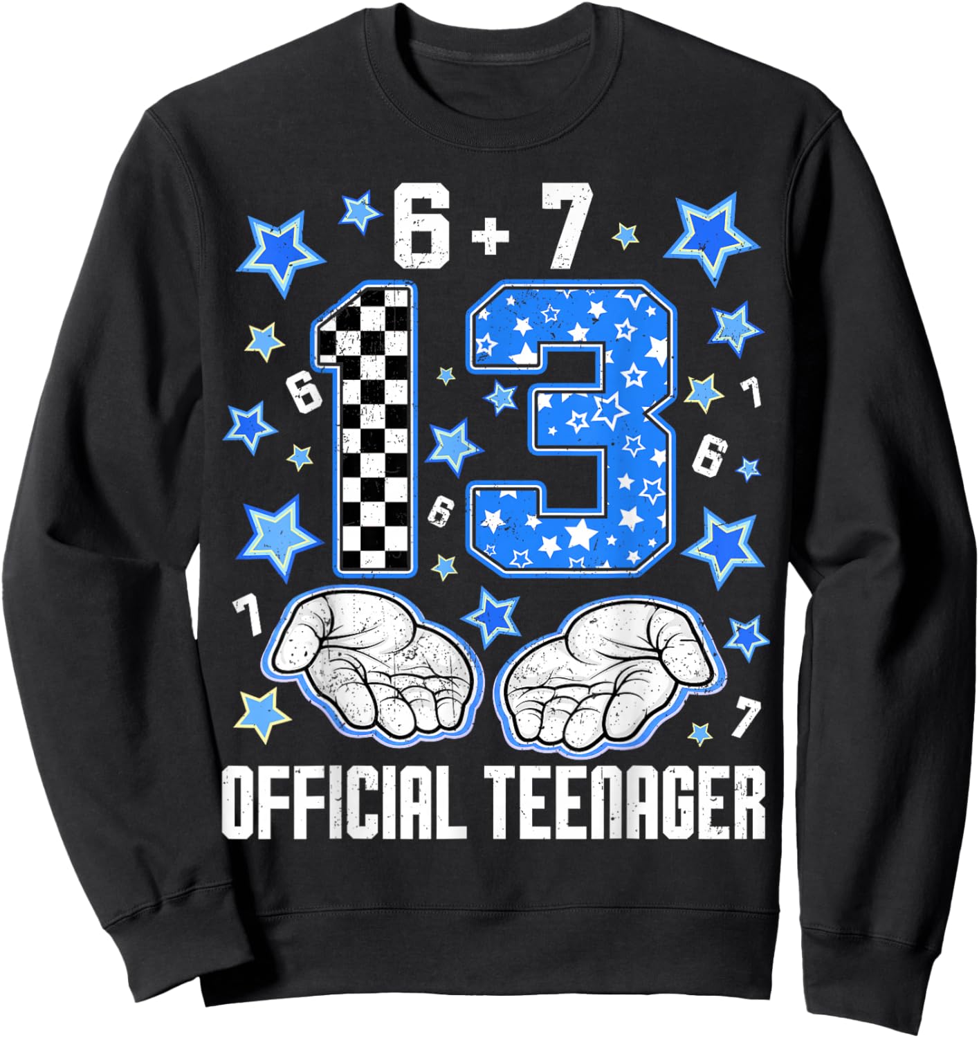 13 Official Teenager Coquette Birthday Women Teen Girl Kid Sweatshirt - Sweatshirt | Black