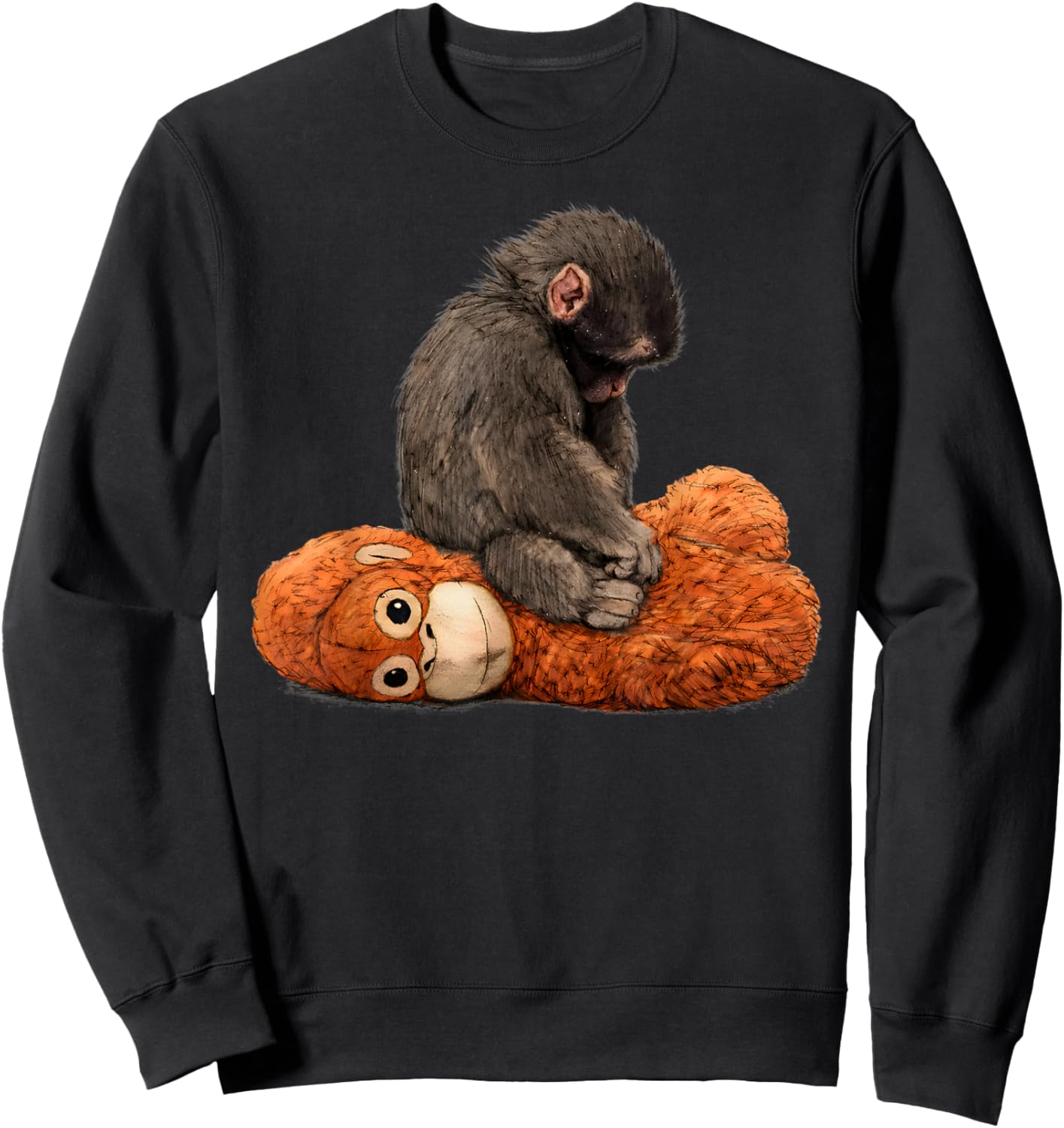 Baby Monkey Punch Sweatshirt - Sweatshirt | Black