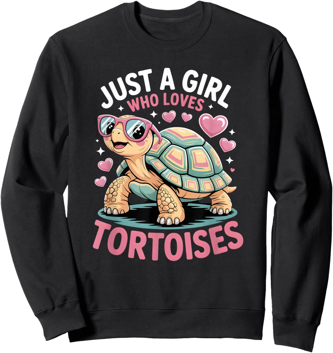 Girls Tortoise Sweatshirt - Sweatshirt | Black