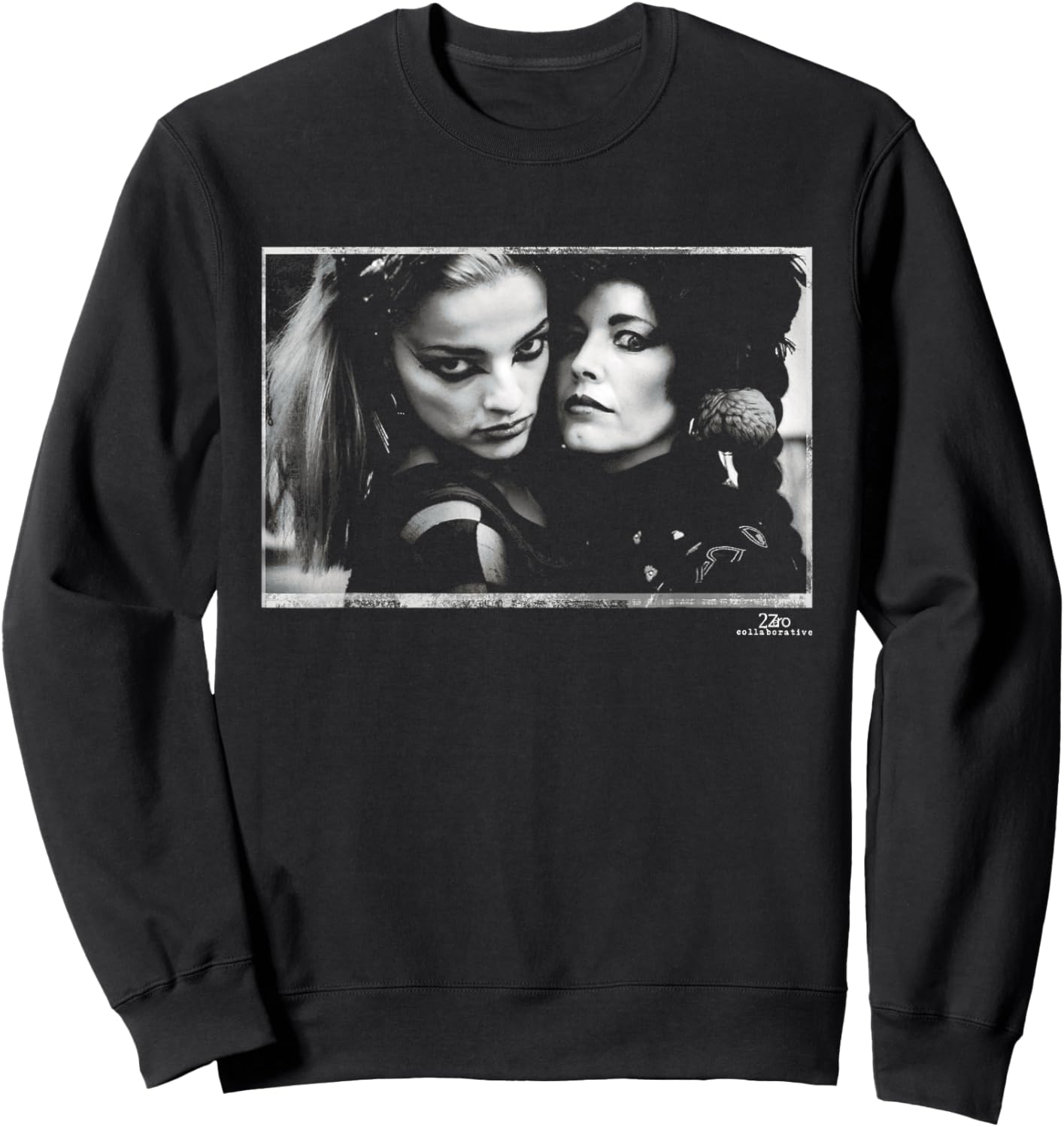 Singers Lene Lovich & Nina Hagen by Phil Nicholls Sweatshirt - Sweatshirt | Black