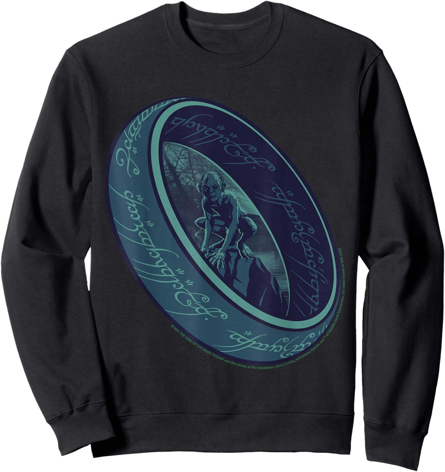 Fantasy Ring with Mysterious Creature Sweatshirt - Sweatshirt | Black