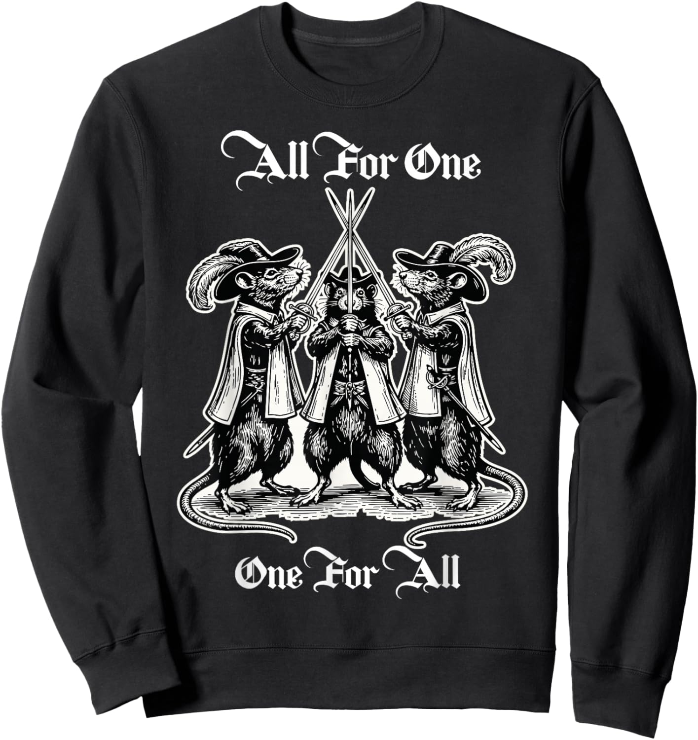 The Three Musketeers as Rats Sweatshirt - Sweatshirt | Black