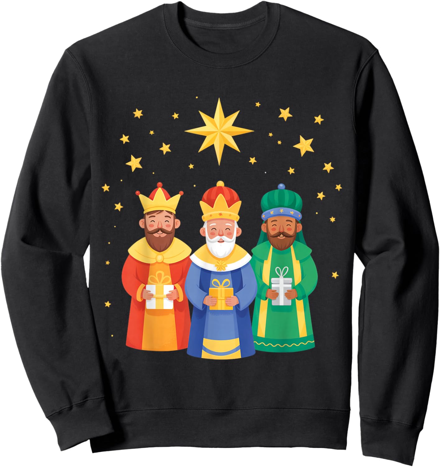 Three Kings Day Epiphany Celebration 2026 Tres Reyes Magos Sweatshirt - Sweatshirt | Black