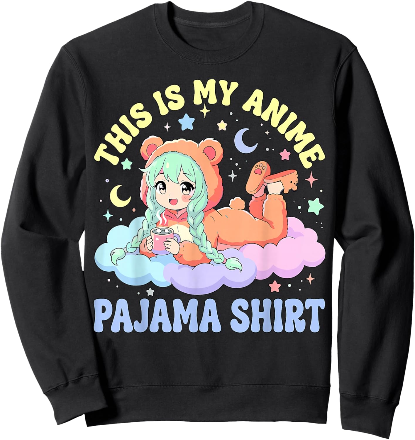 This is My Anime Pajama Sweatshirt - Sweatshirt | Black
