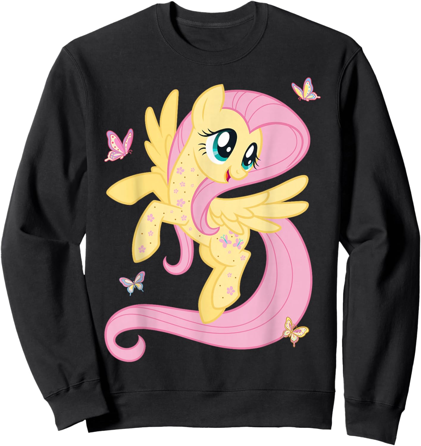 My Little Pony: Friendship is Magic Fluttershy & Butterflies Sweatshirt - Sweatshirt | Black