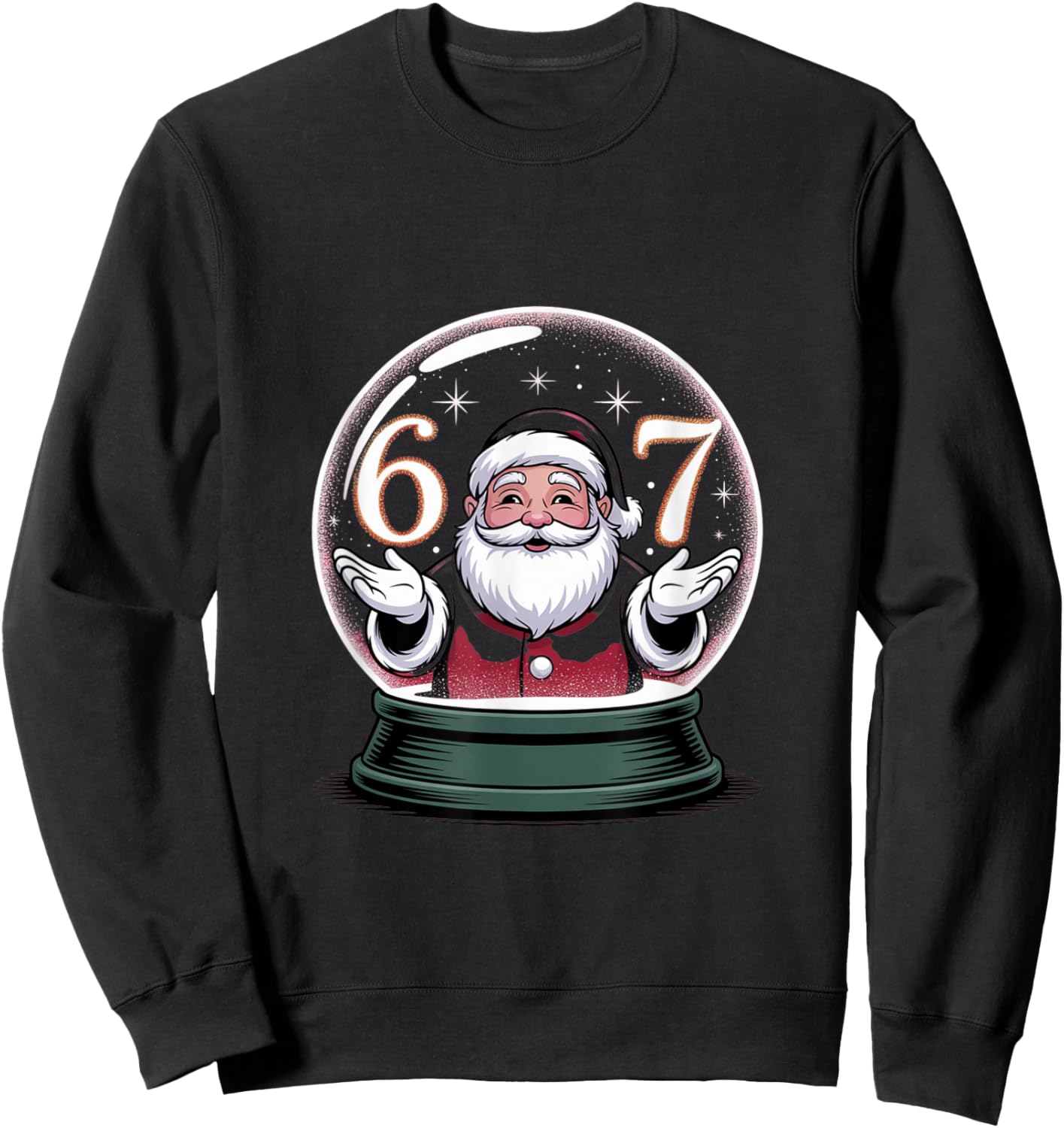 Christmas 67 Funny Xmas Six Seven Ugly Sweater 6-7 Sweatshirt - Sweatshirt | Black