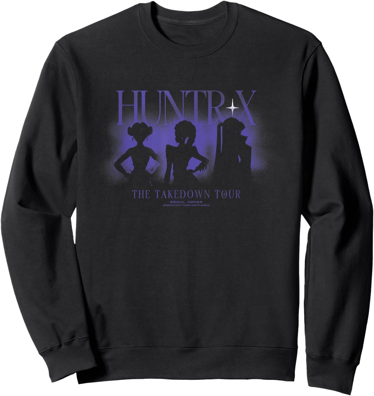Kpop Demon Hunters Halloween Huntrix The Takedown Tour Sweatshirt - Sweatshirt | Black