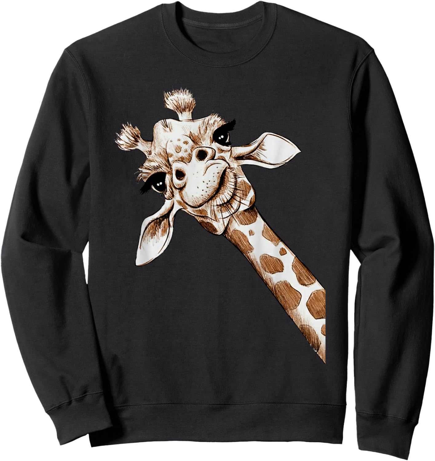 Love Giraffes Cute Giraffe Lovers Men Women Kids Costume Sweatshirt - Sweatshirt | Black