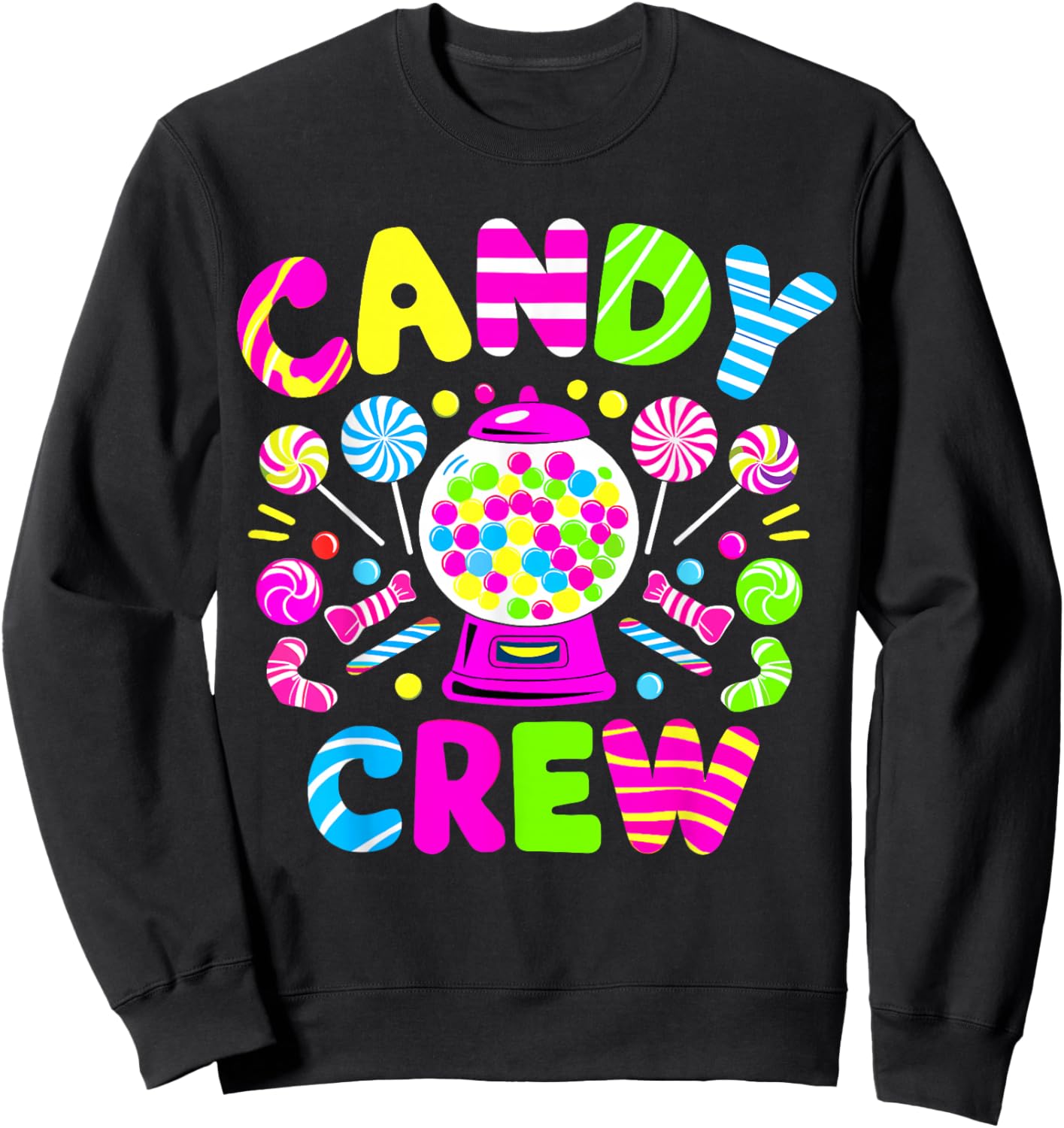 Halloween Candy Crew Candy Costume Women Candy Land Kids Sweatshirt - Sweatshirt | Black