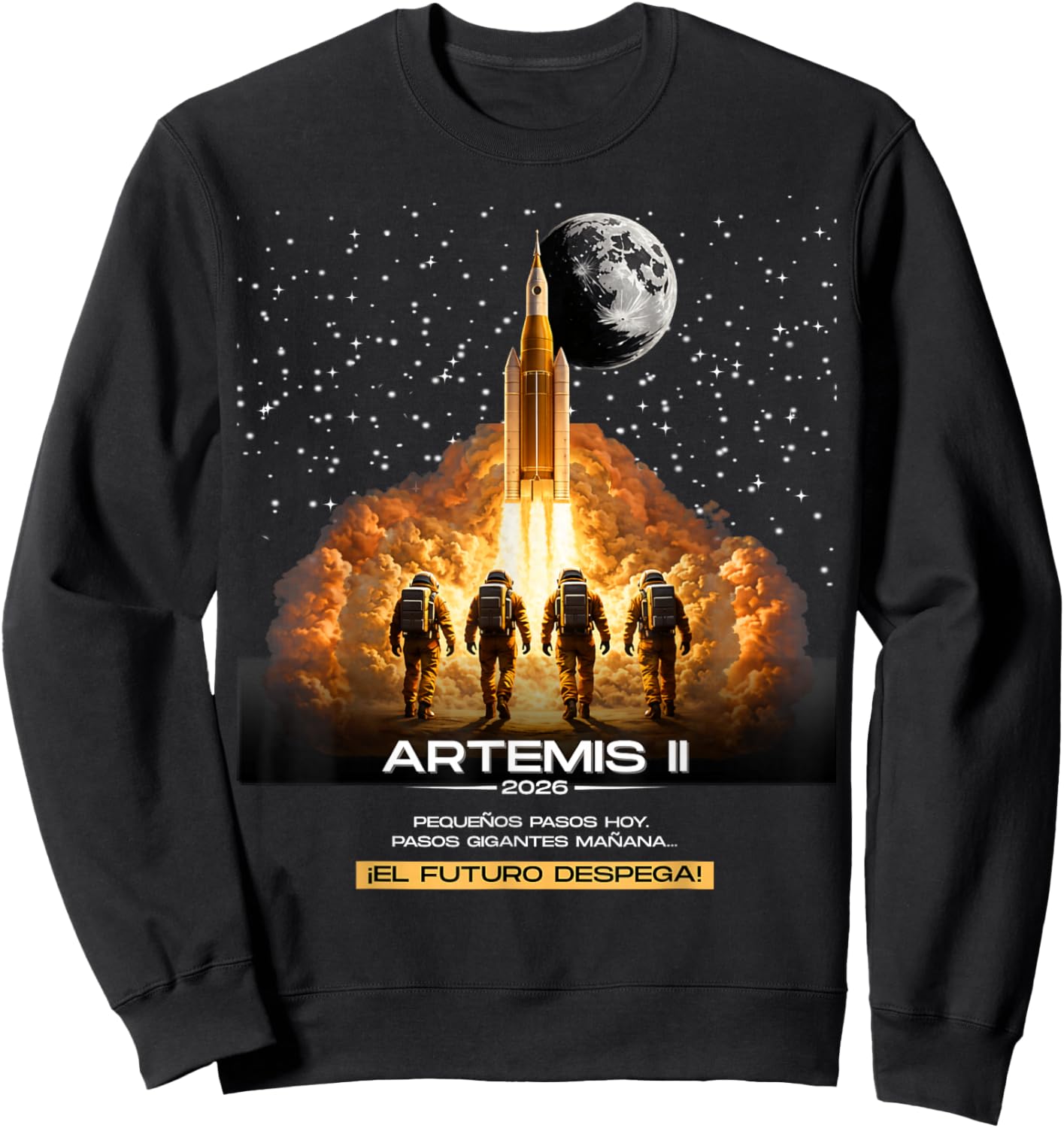 Artemis Launch to The Moon Graduation Day Sweatshirt - Sweatshirt | Black