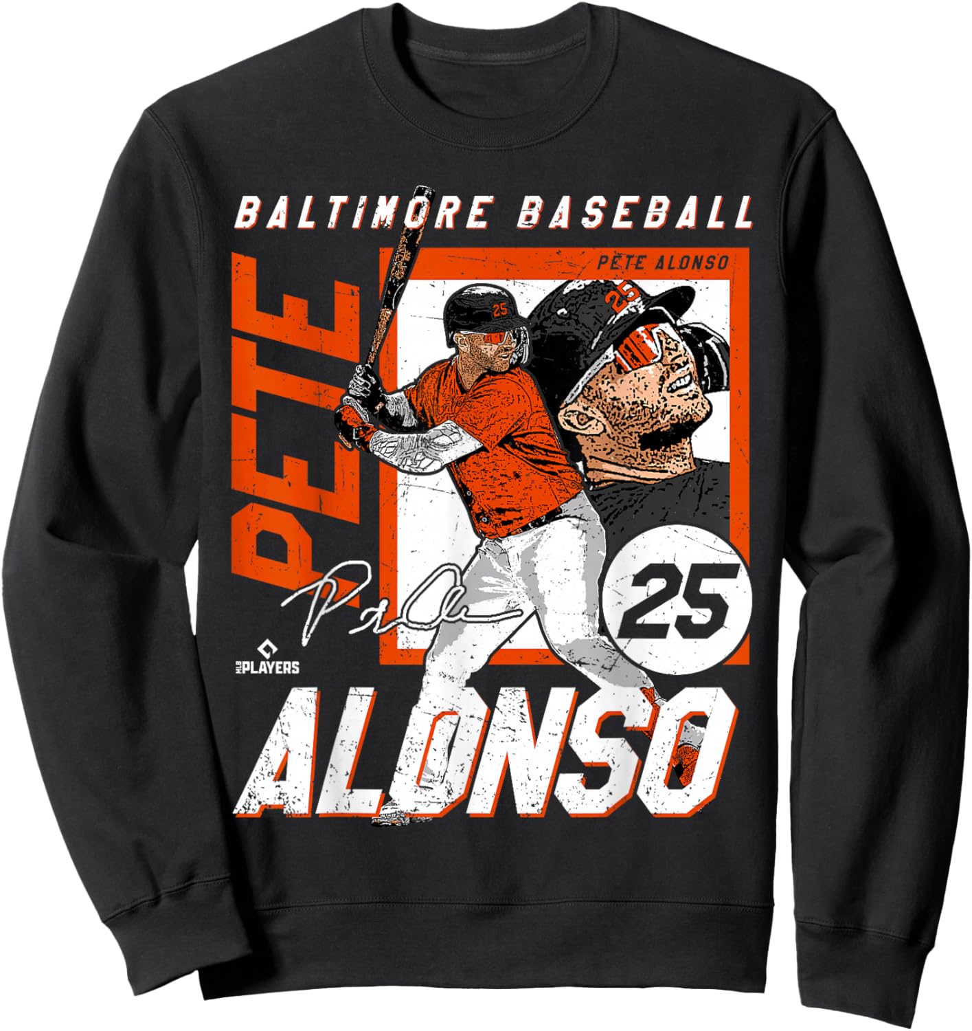Pete Alonso | Baltimore Baseball Players | MLBPAL202M Sweatshirt - Sweatshirt | Black