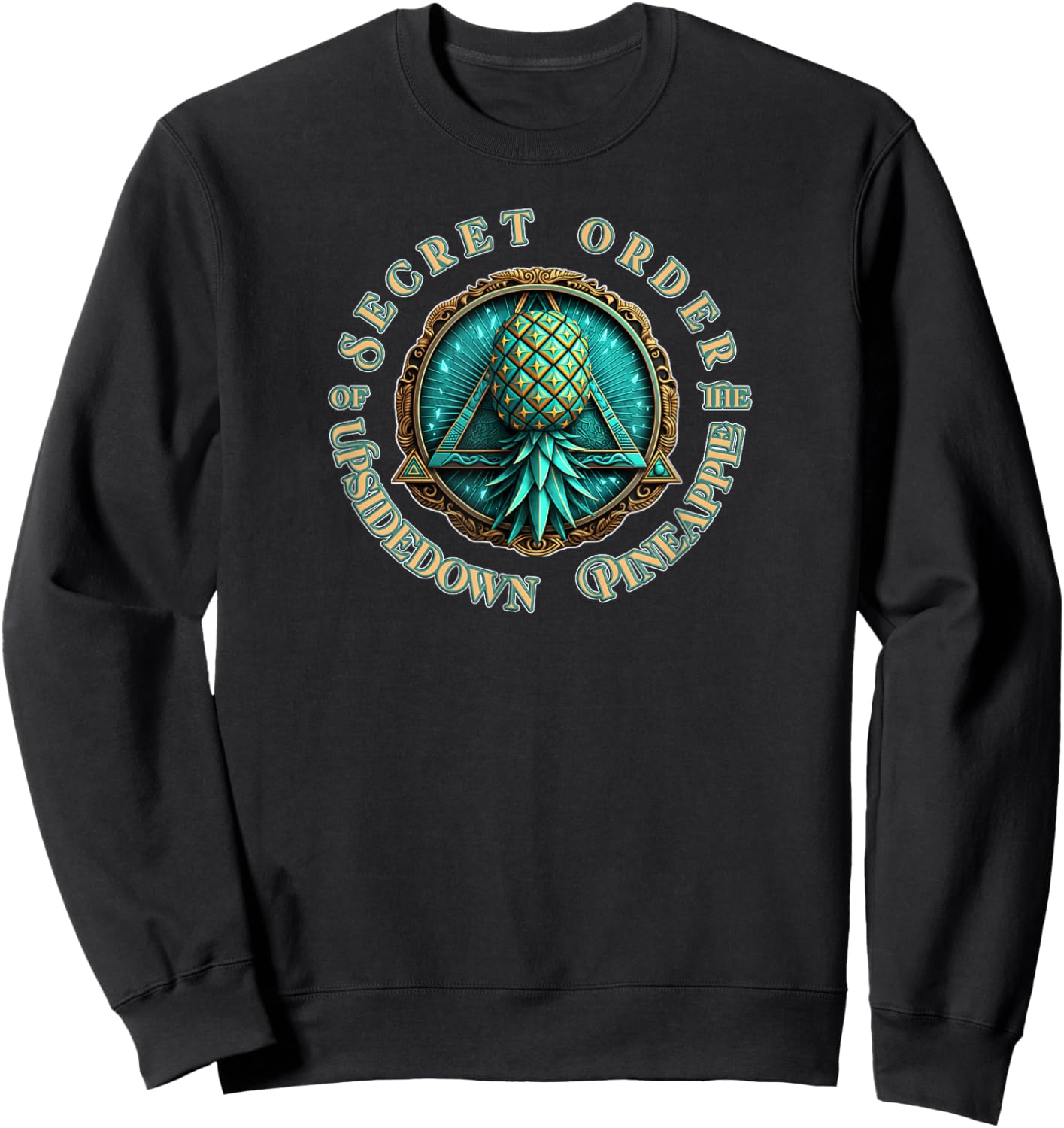 Secret Order - Upside Down Pineapple Alternative Lifestyle Sweatshirt - Sweatshirt | Black