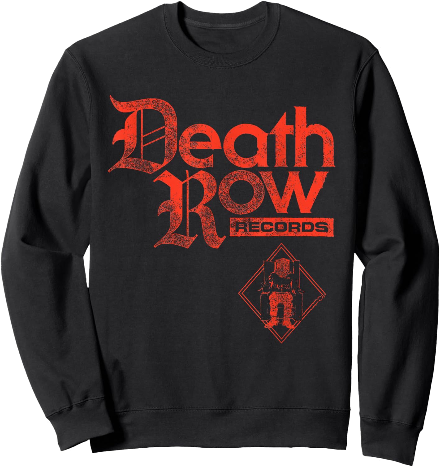 Official Death Row Records Gothic Logo Sweatshirt - Sweatshirt | Black