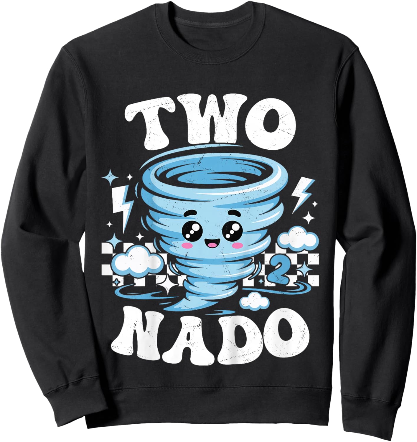 Two Nado 2nd Birthday Funny 2 Year Old Boys Kids Sweatshirt - Sweatshirt | Black