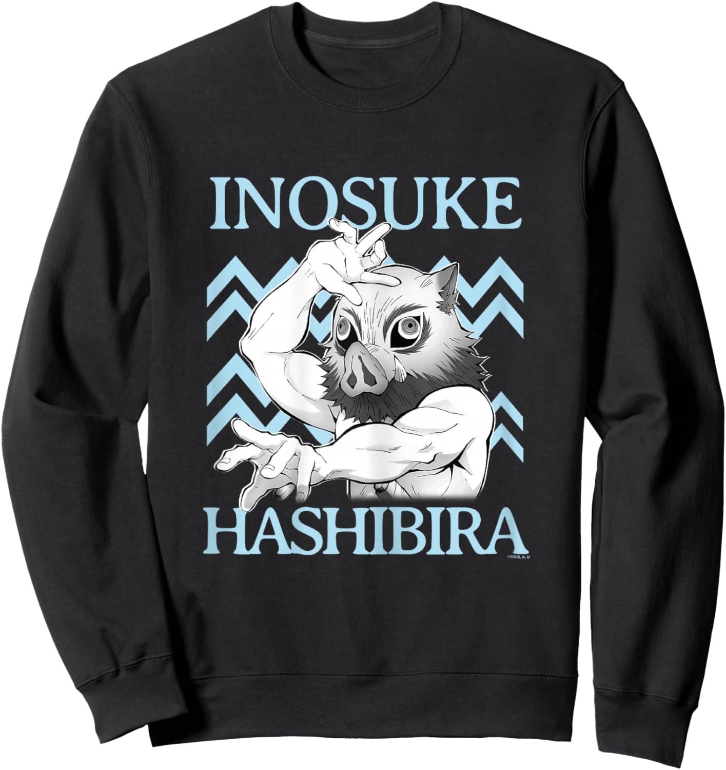 Demon Slayer: Kimetsu no Yaiba Inosuke Fierce Battle Mode Sweatshirt - Sweatshirt | Black