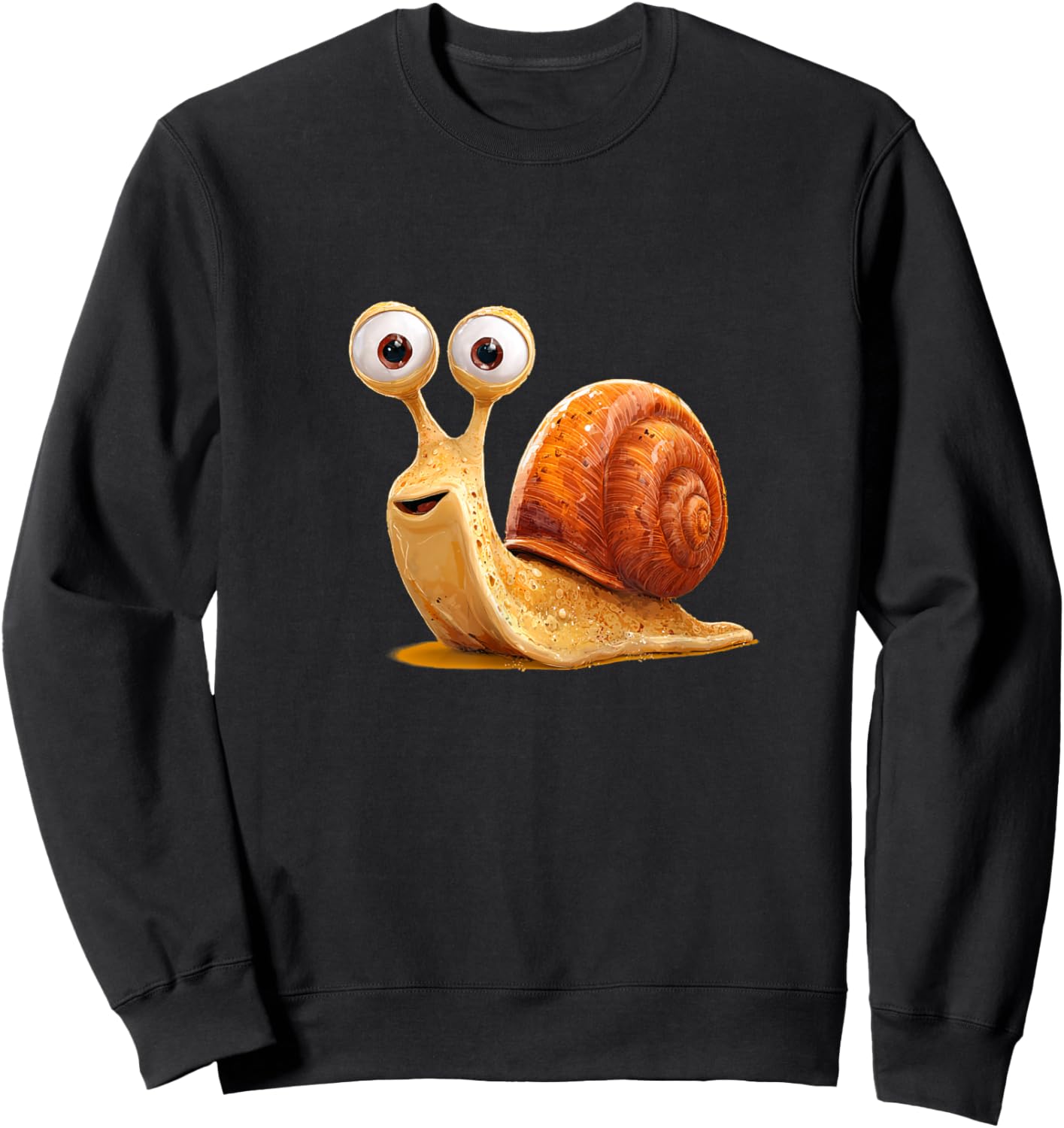 Smiling Snail Graphic Costume for Boys and Girls Sweatshirt - Sweatshirt | Black