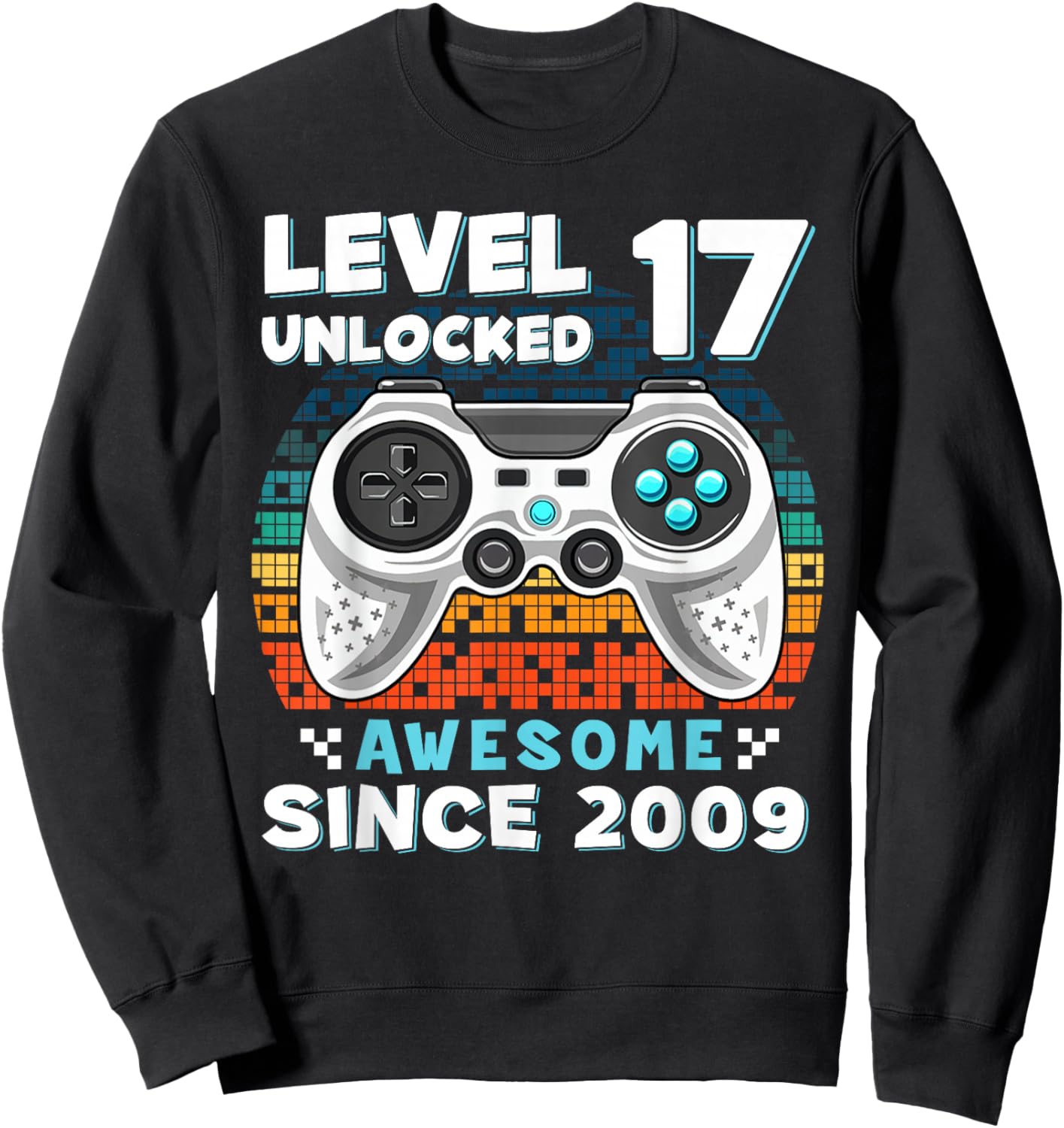 17th Birthday for Boys 17 Years Birthday Kids Gifts Sweatshirt - Sweatshirt | Black