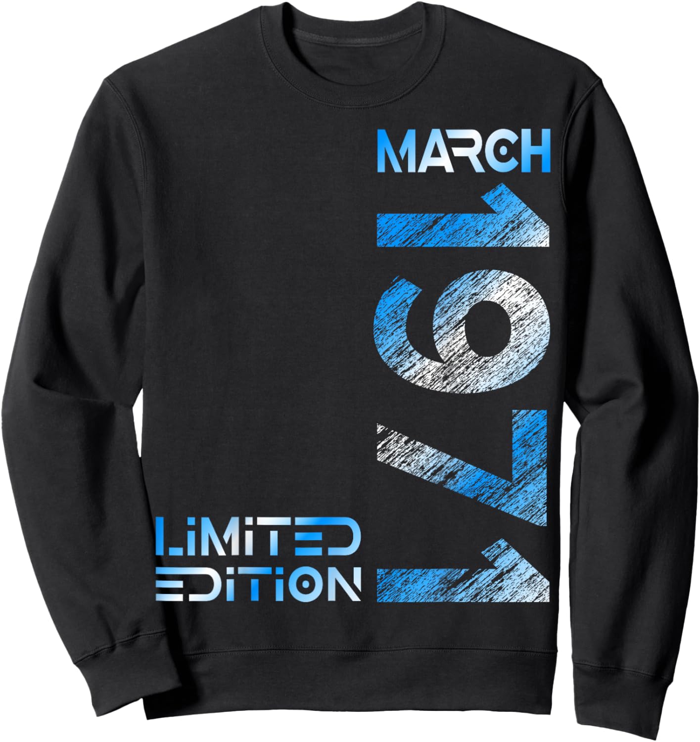Limited Edition March 1971 Vintage 55. Birthday Sweatshirt - Sweatshirt | Black
