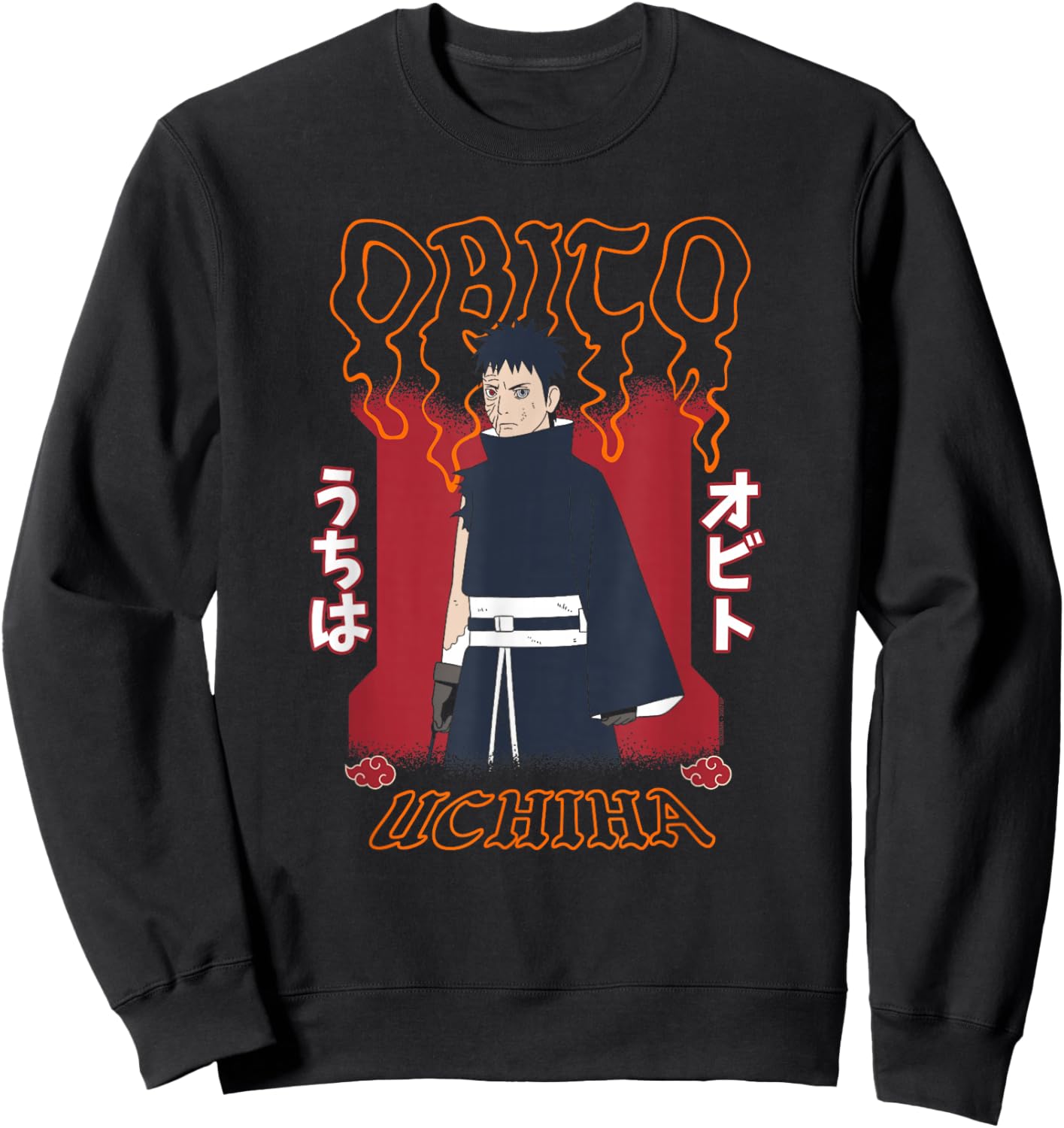 Naruto Obito Uchiha Modern Character Portrait Anime Sweatshirt - Sweatshirt | Black