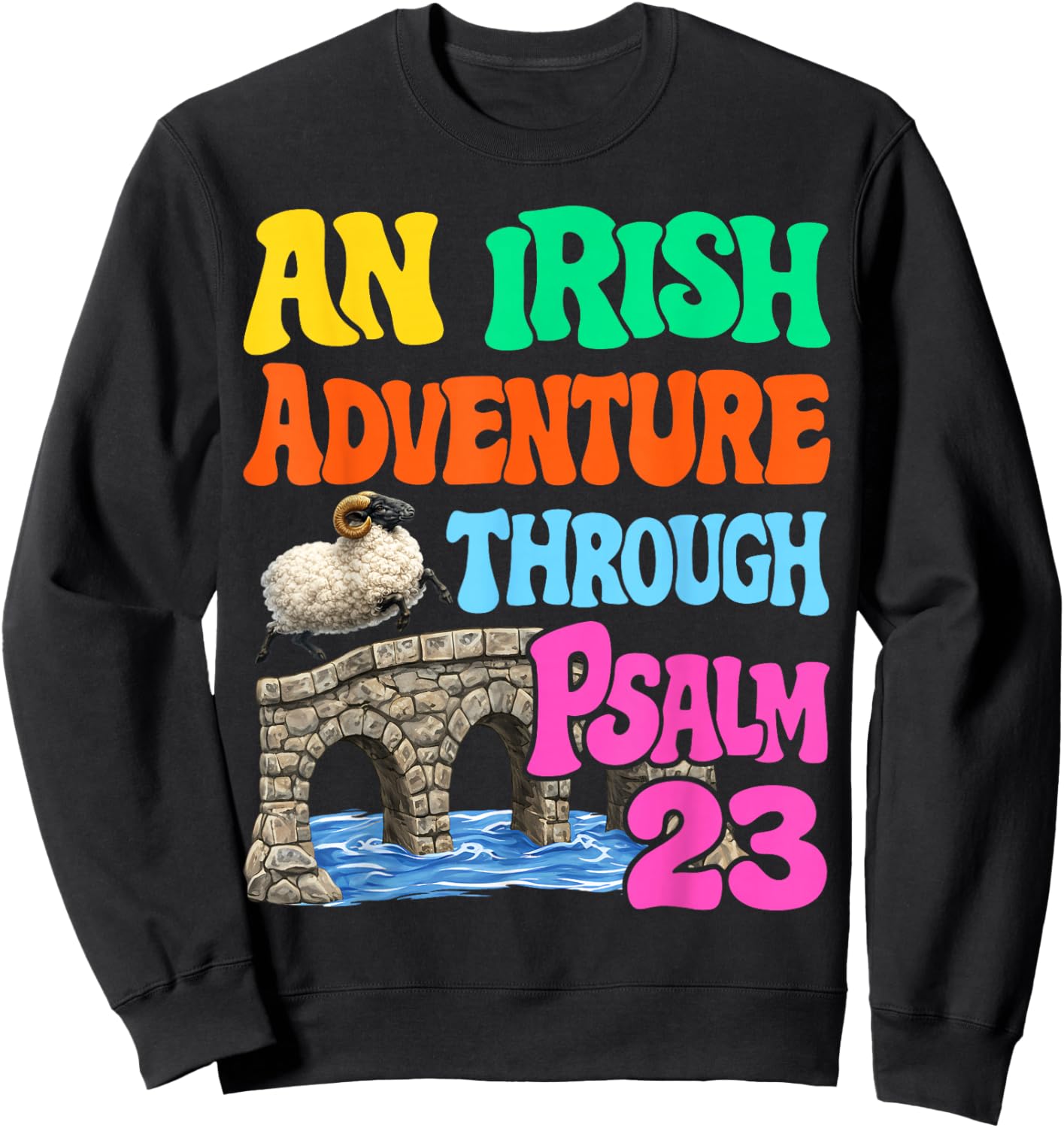 an Irish Adventure Through Psalm 23 Emerald Crossing VBS Sweatshirt - Sweatshirt | Black